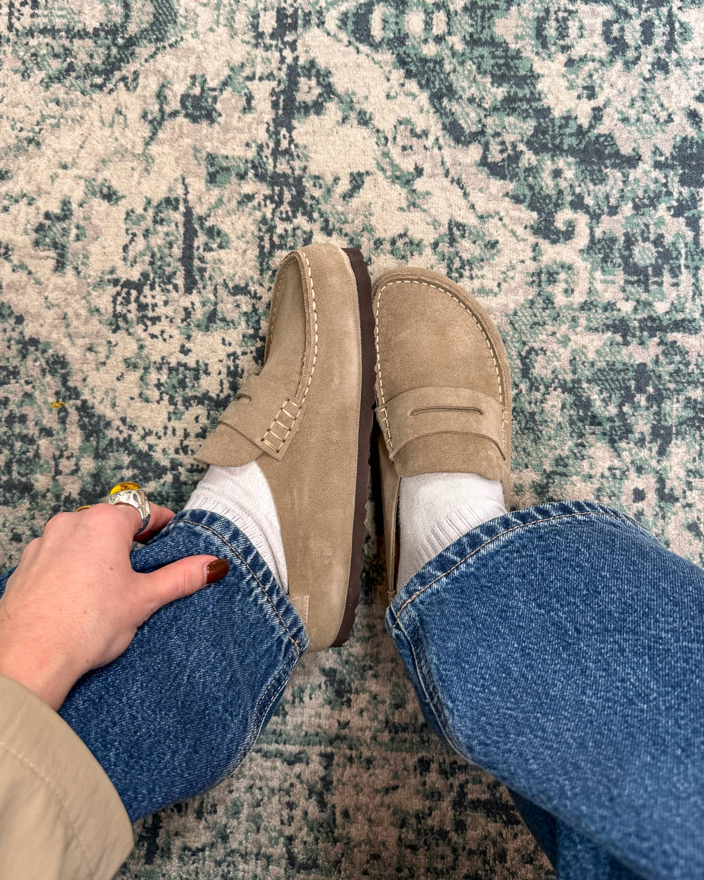 Birkenstock Naples Taupe Suede unboxed