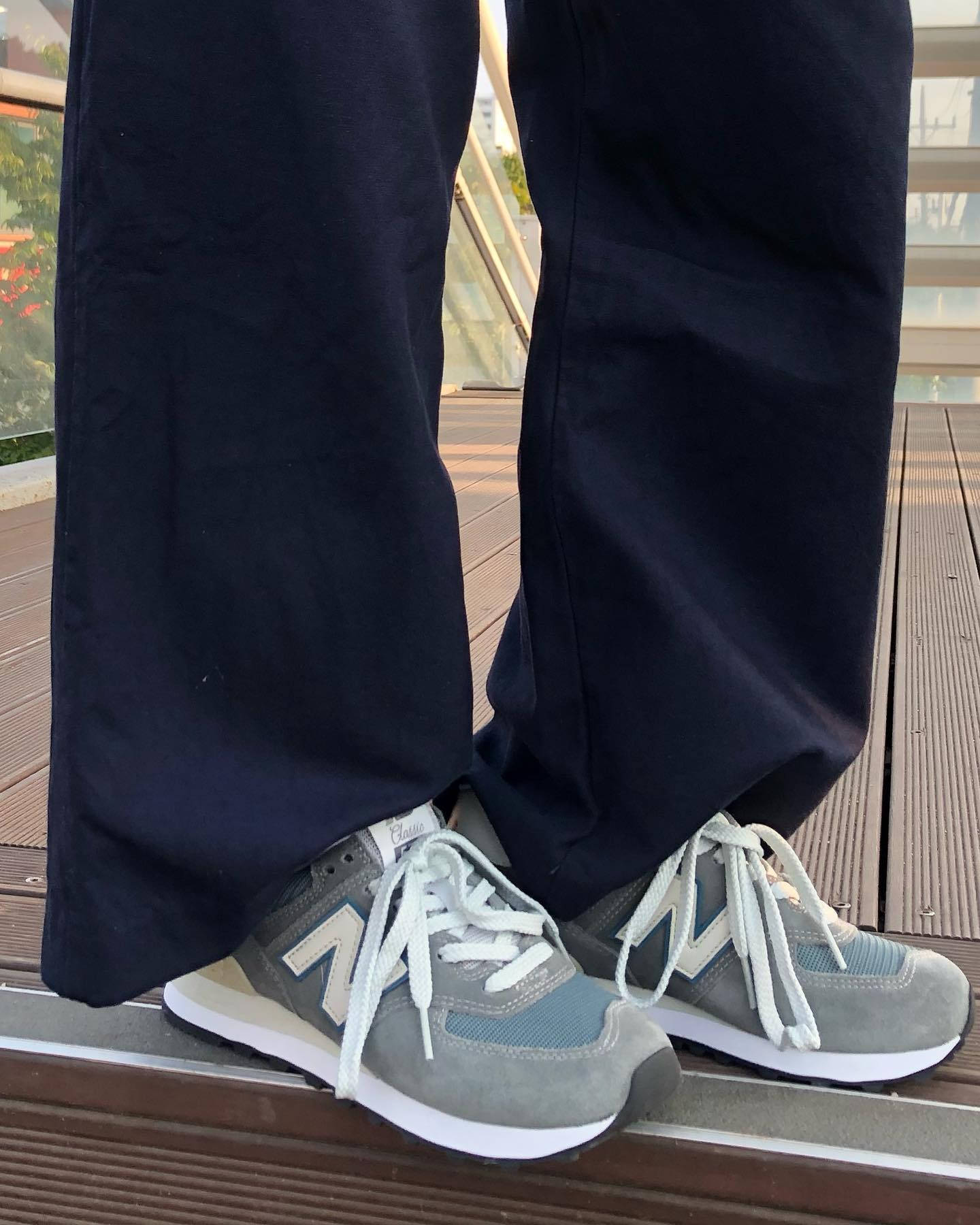 new balance 574 japan blue styled