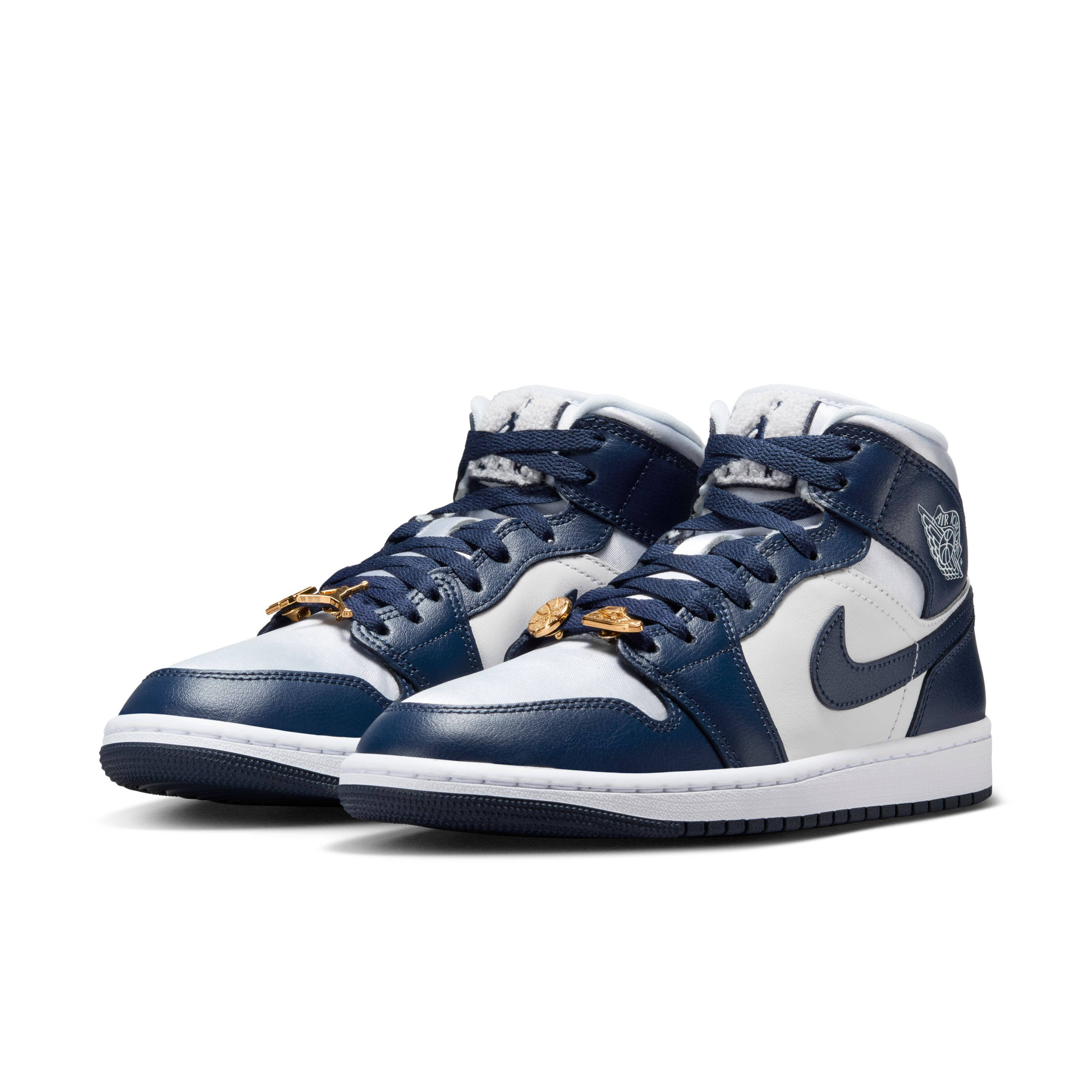 Air Jordan 1 Mid Football Grey Navy FZ8777 044 front