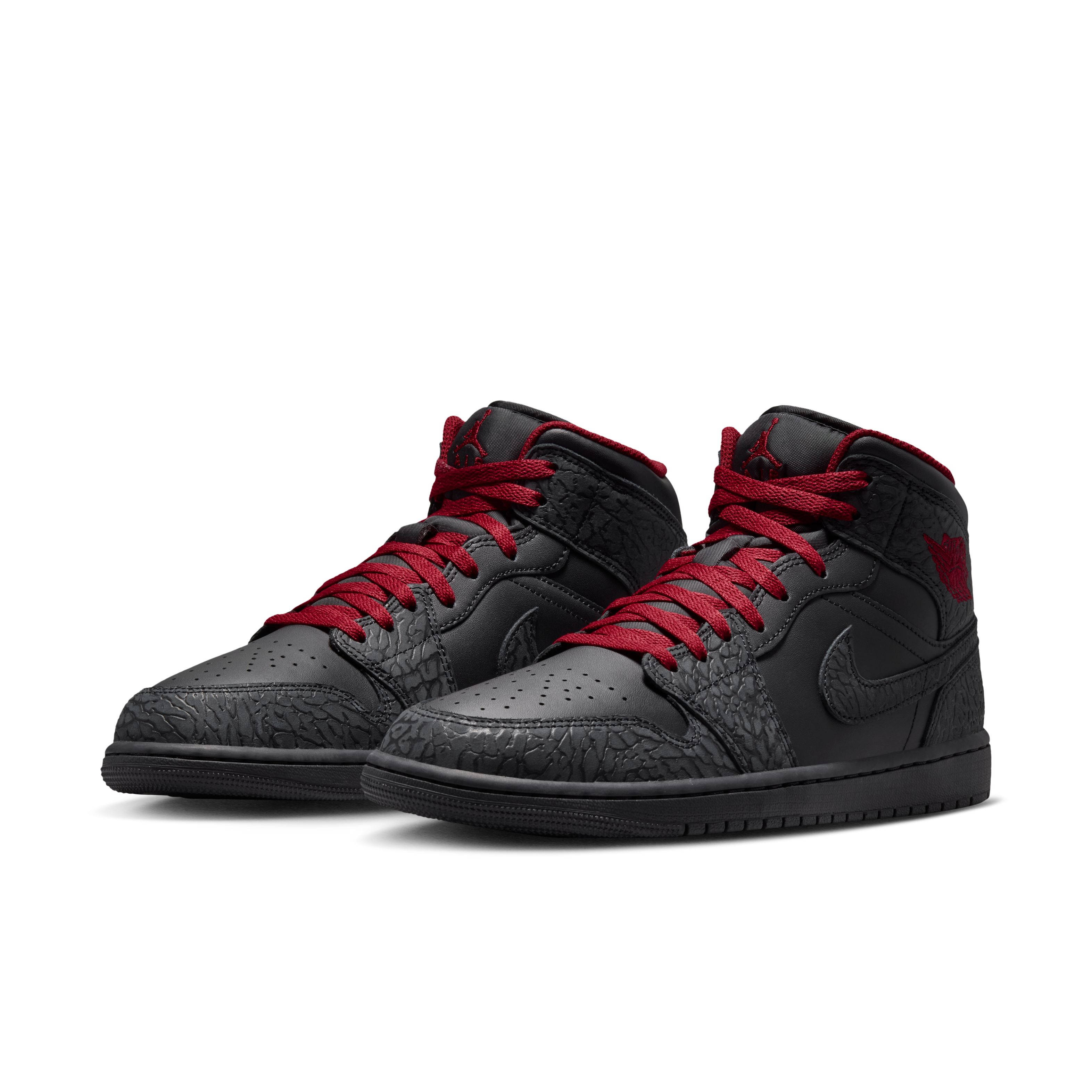 Air Jordan 1 Mid Elephant Print Black IX3527 010 front