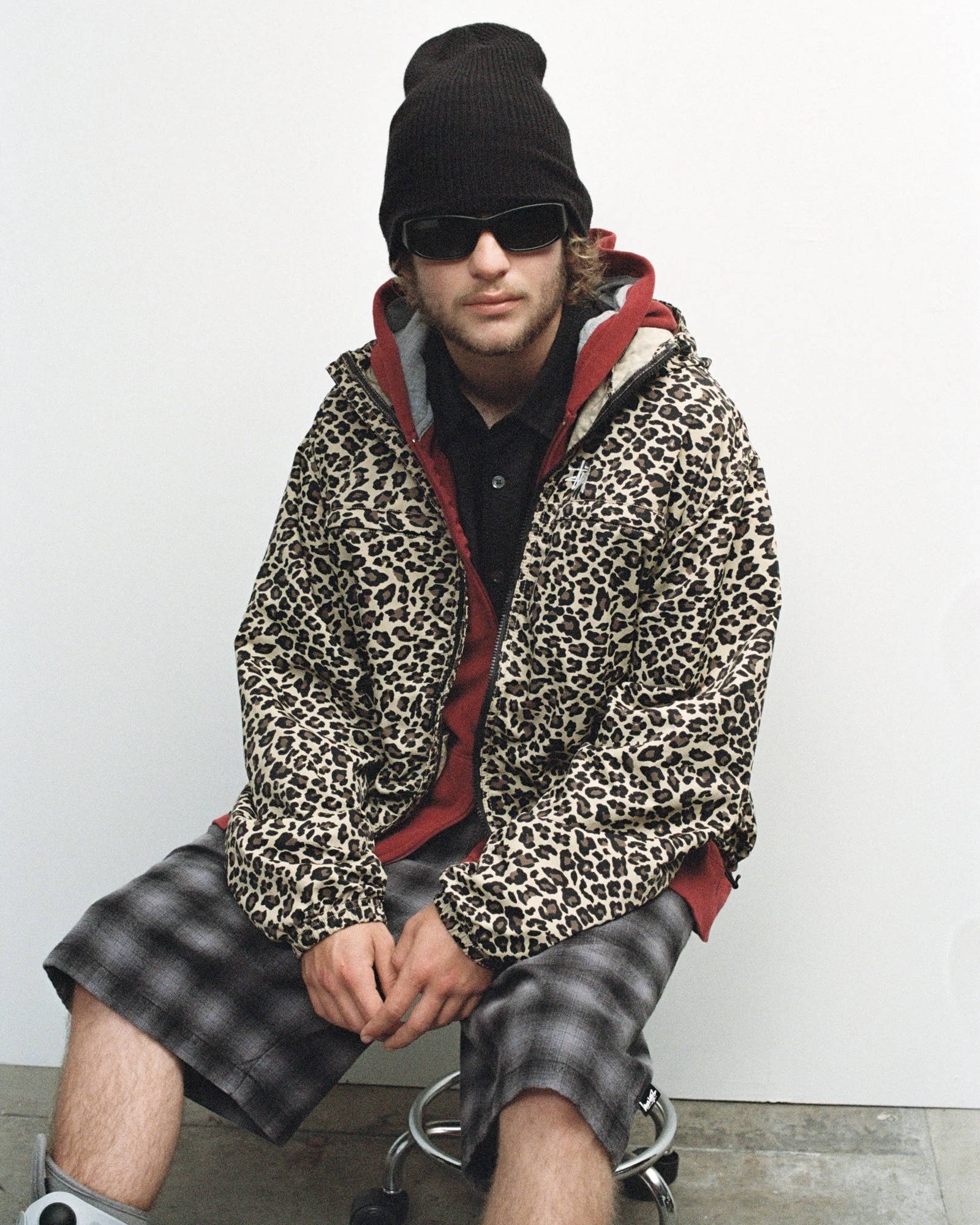 flannel stussy shorts