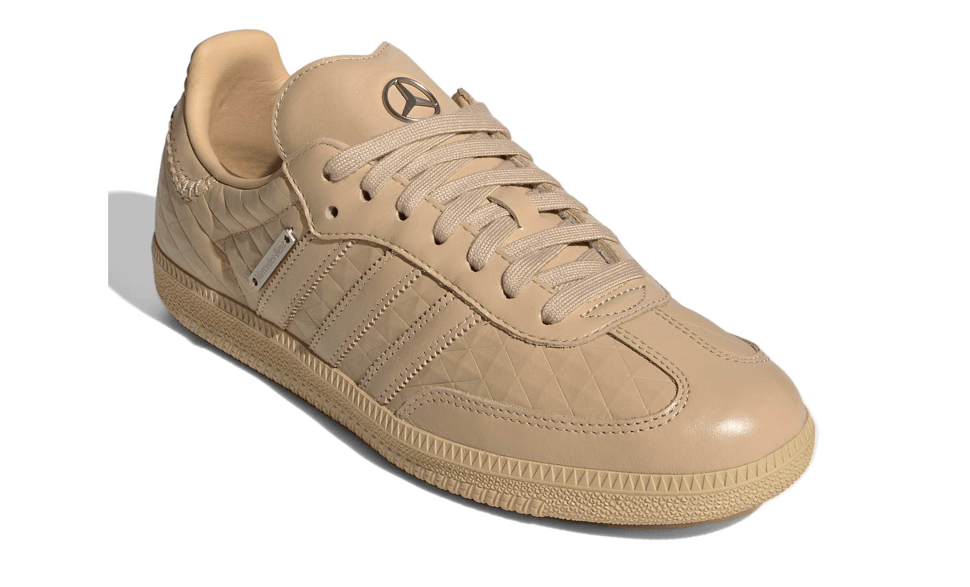 Mercedes Benz x adidas Samba OG Beige front