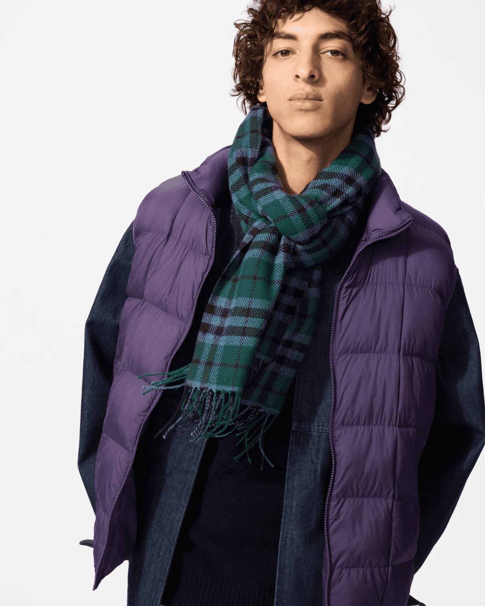HEATTECH Scarf (Patterned) Green