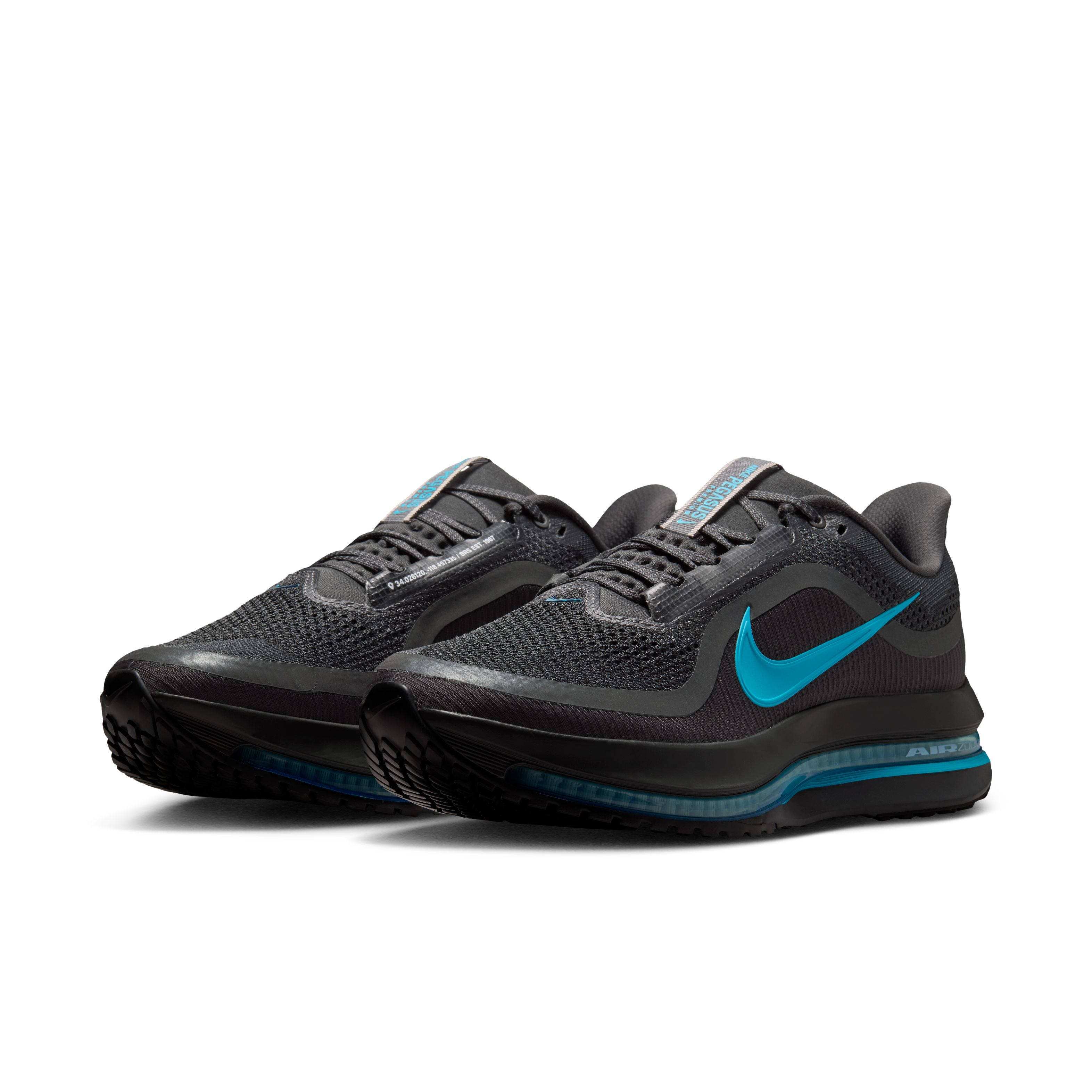 Nike Air Zoom Pegasus Premium Anthracite Light Current Blue HQ2592 018 front