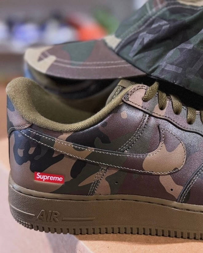 Supreme x Nike Air Force camo