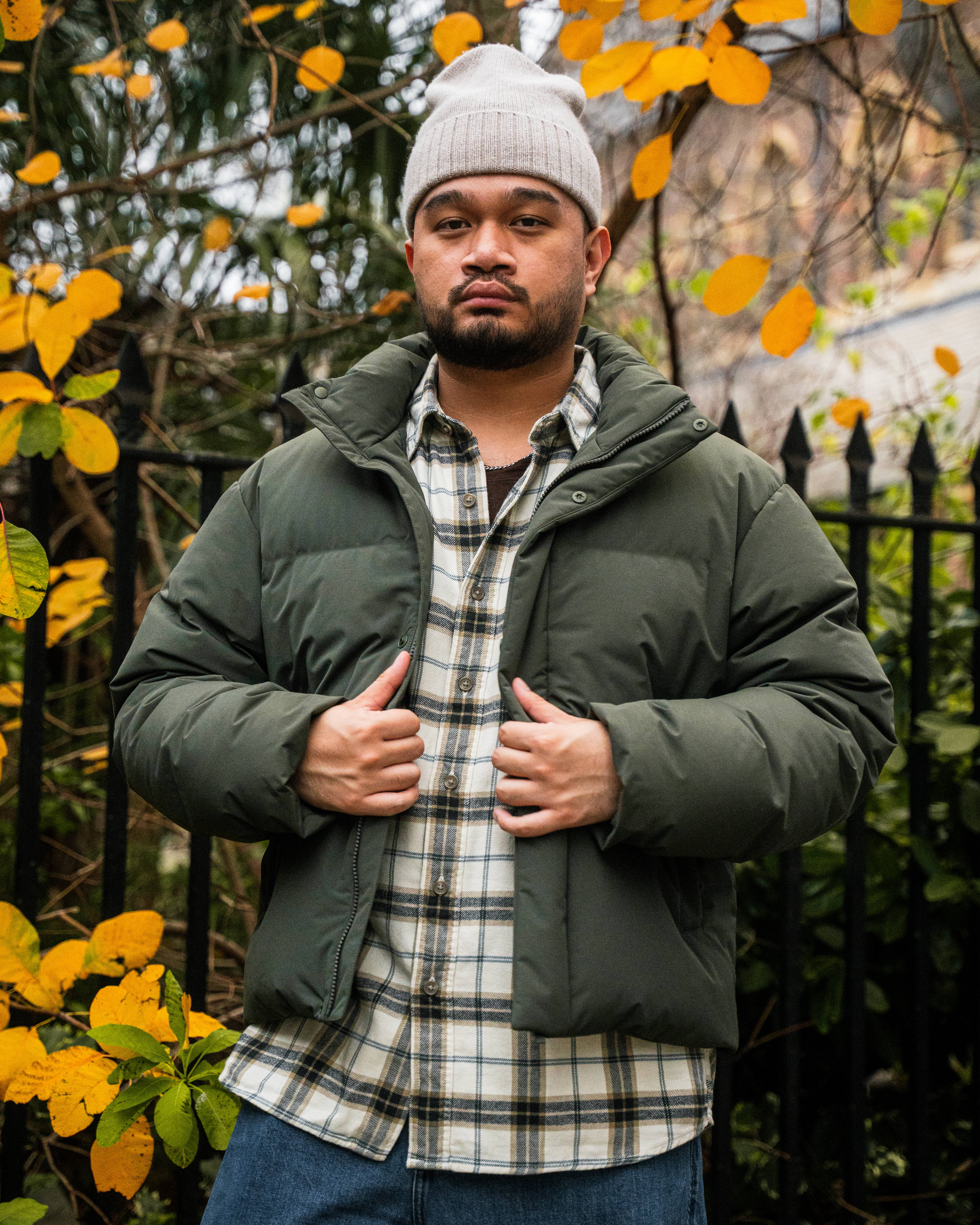 Seamless Down Jacket Olive