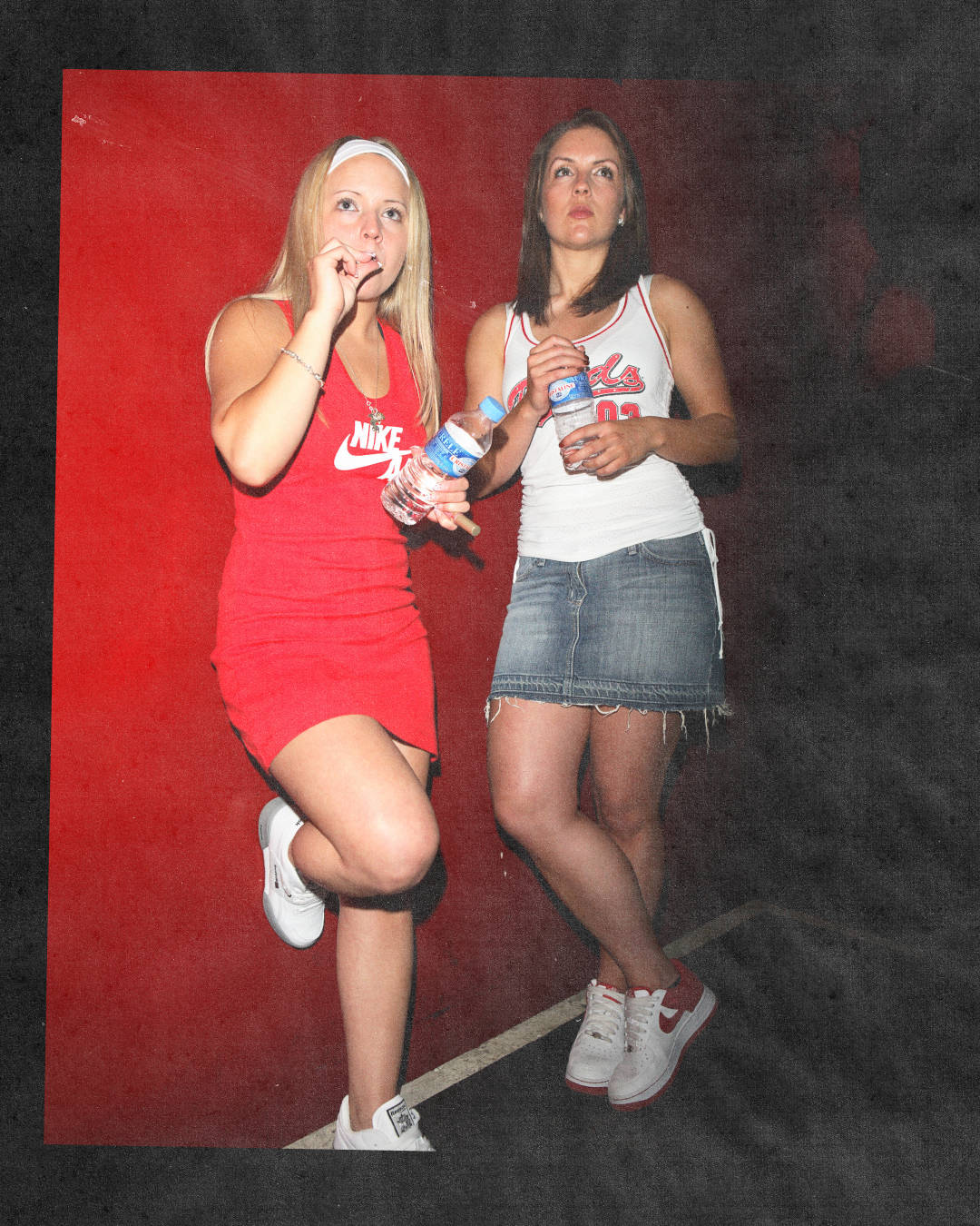 two girls dressed in Nike air force 1 Riko birthday bash 2008