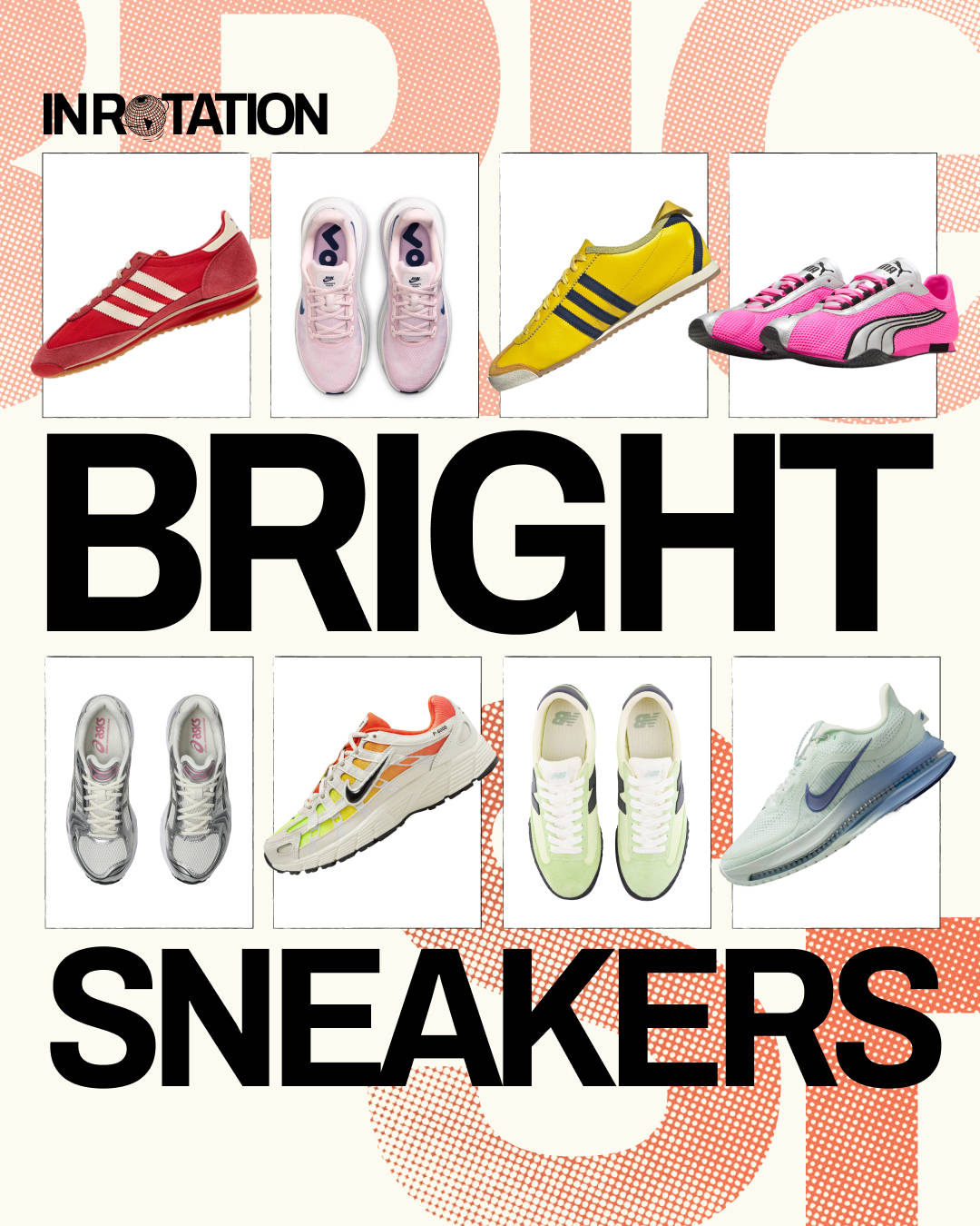 Bright sneakers