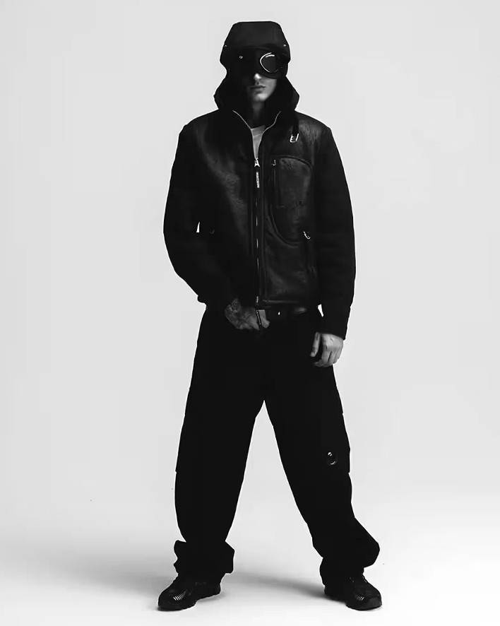 One Block Down x CP Company Shearling Goggles hat