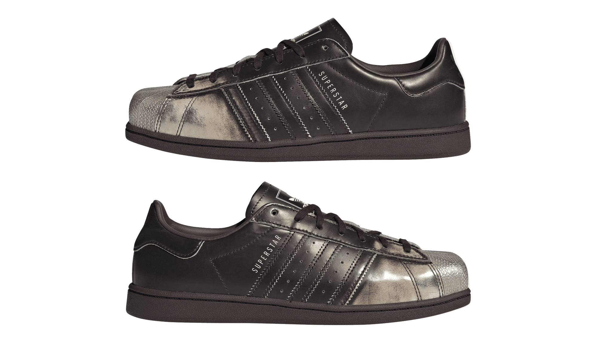 adidas Superstar SQ Toe Aurora Coffee Silver KI7296 feature