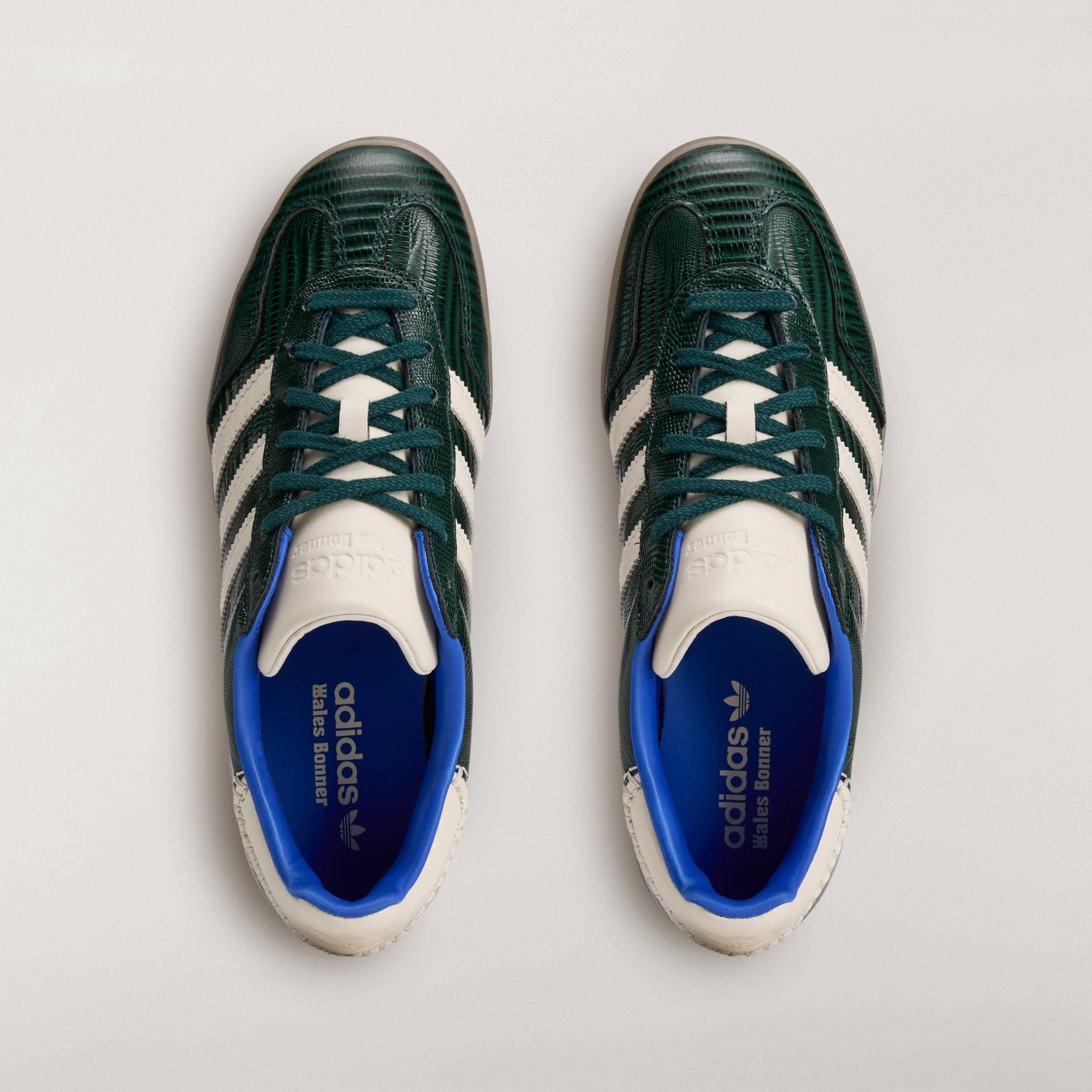 Wales Bonner x adidas Gazelle Suede Croc Green Night KK0735 middle