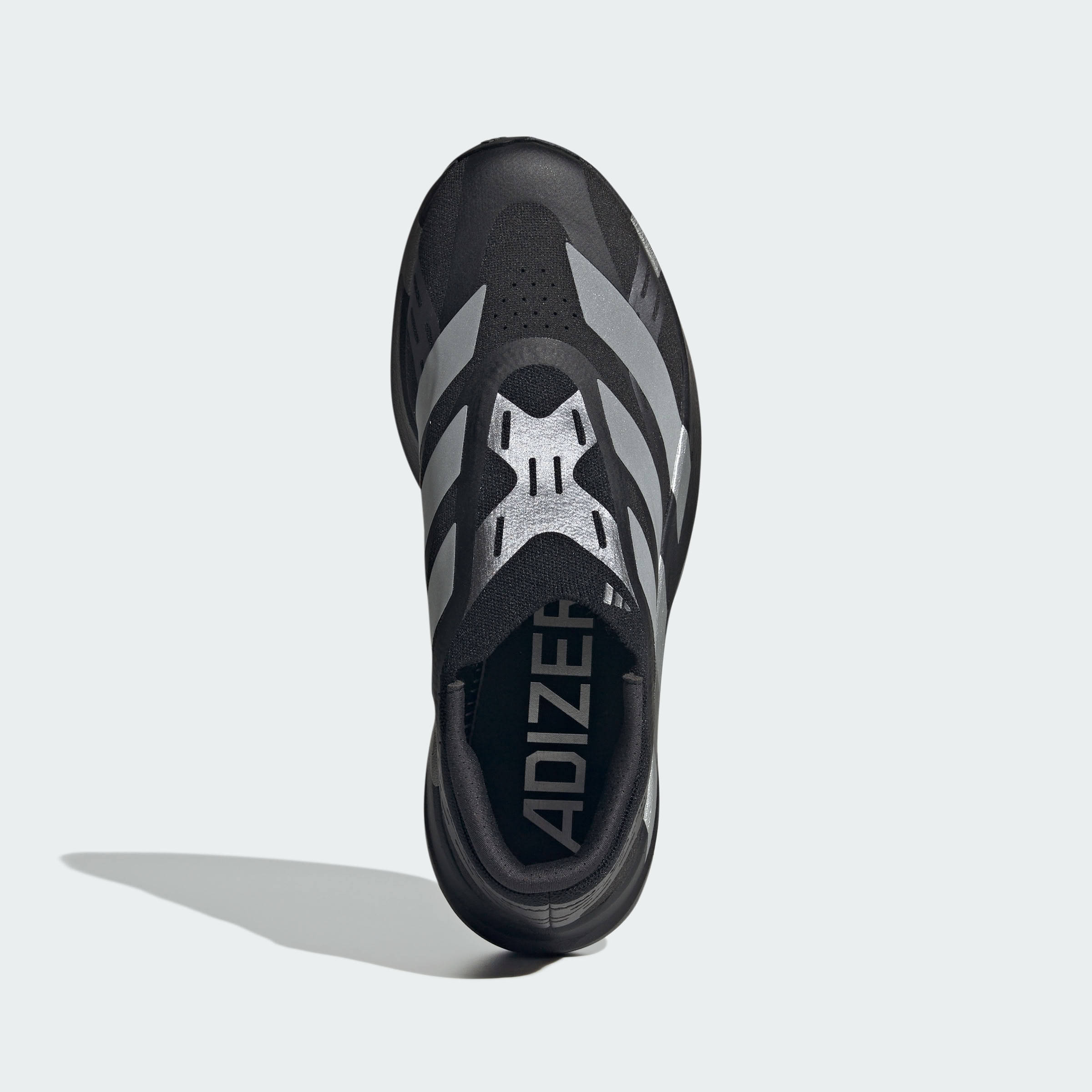 adidas Adizero Evo SL Laceless Black Silver Metallic Top