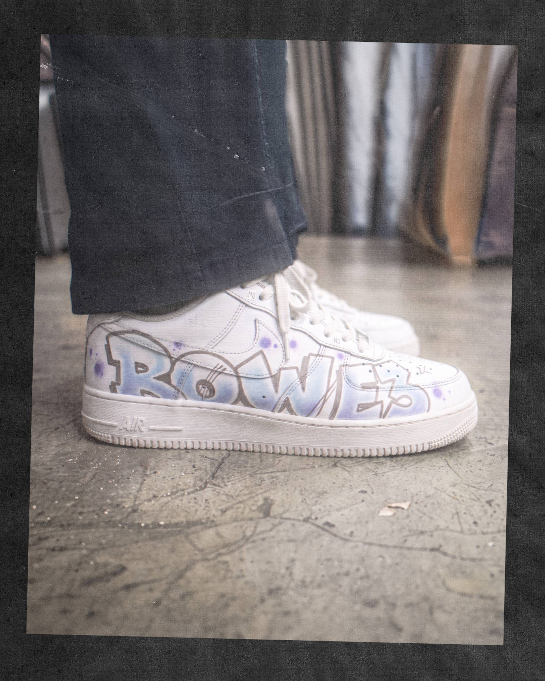 BOW E3 custom Air Force 1 side profile shot from 2003