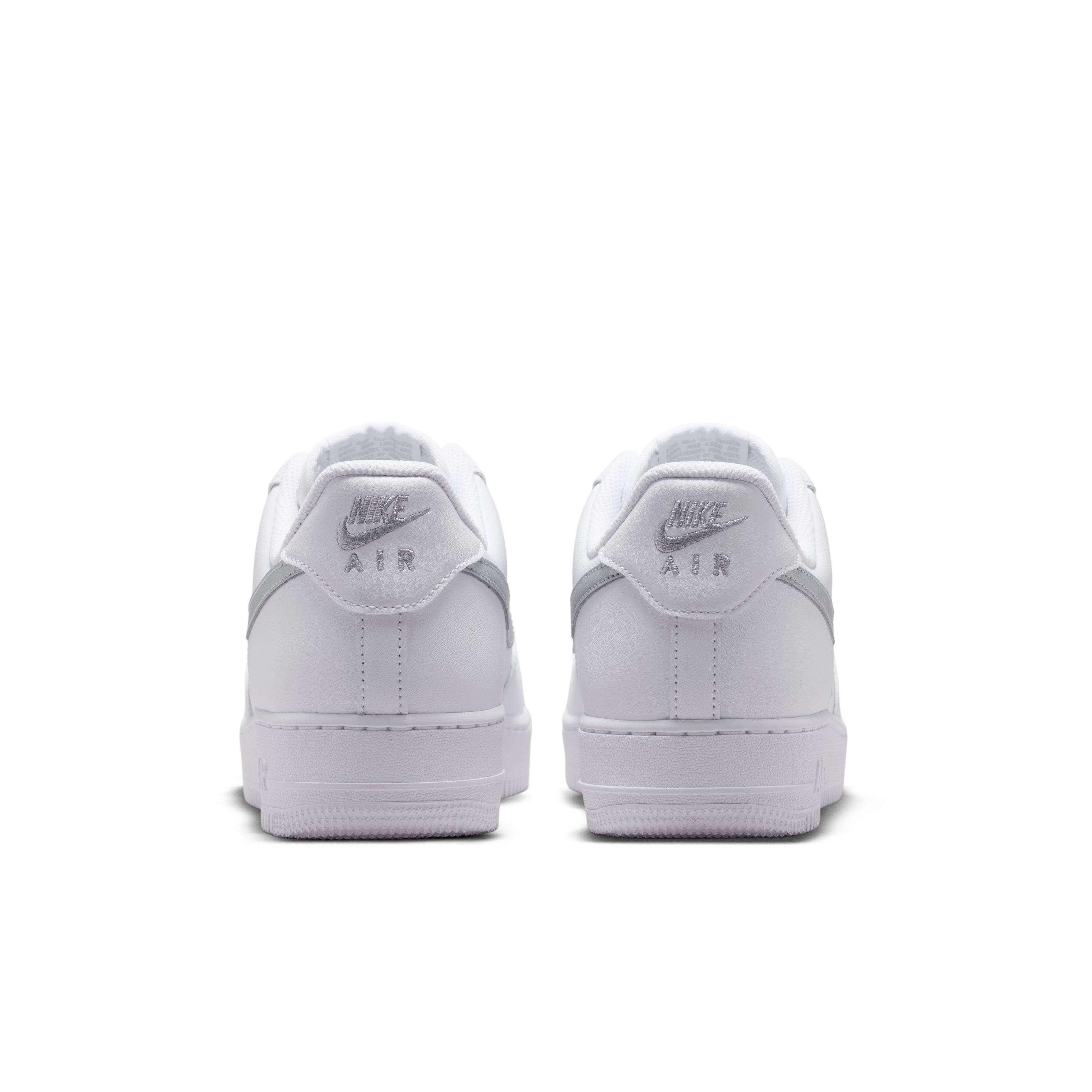 Nike Air Force 1 Low 07 White Metallic Silver FJ4146 134 back