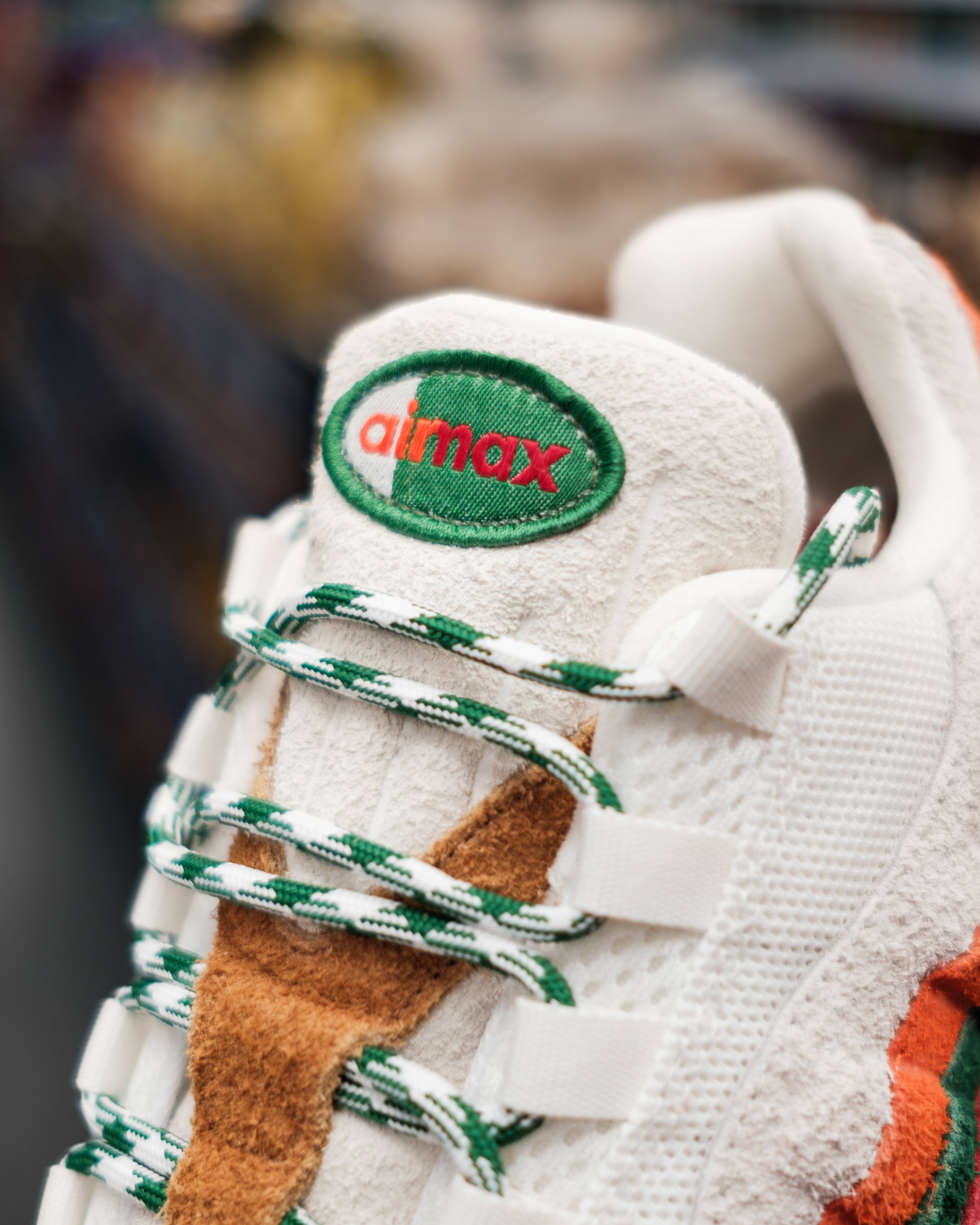 Nike Air Max 95 7-Eleven up close tongue shot