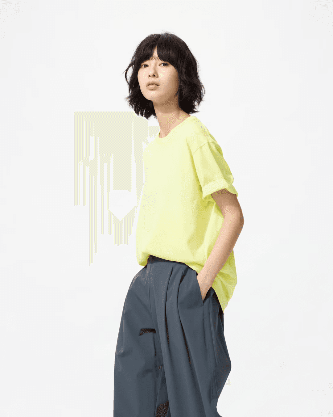 DRY Colour Crew Neck T-Shirt Yellow
