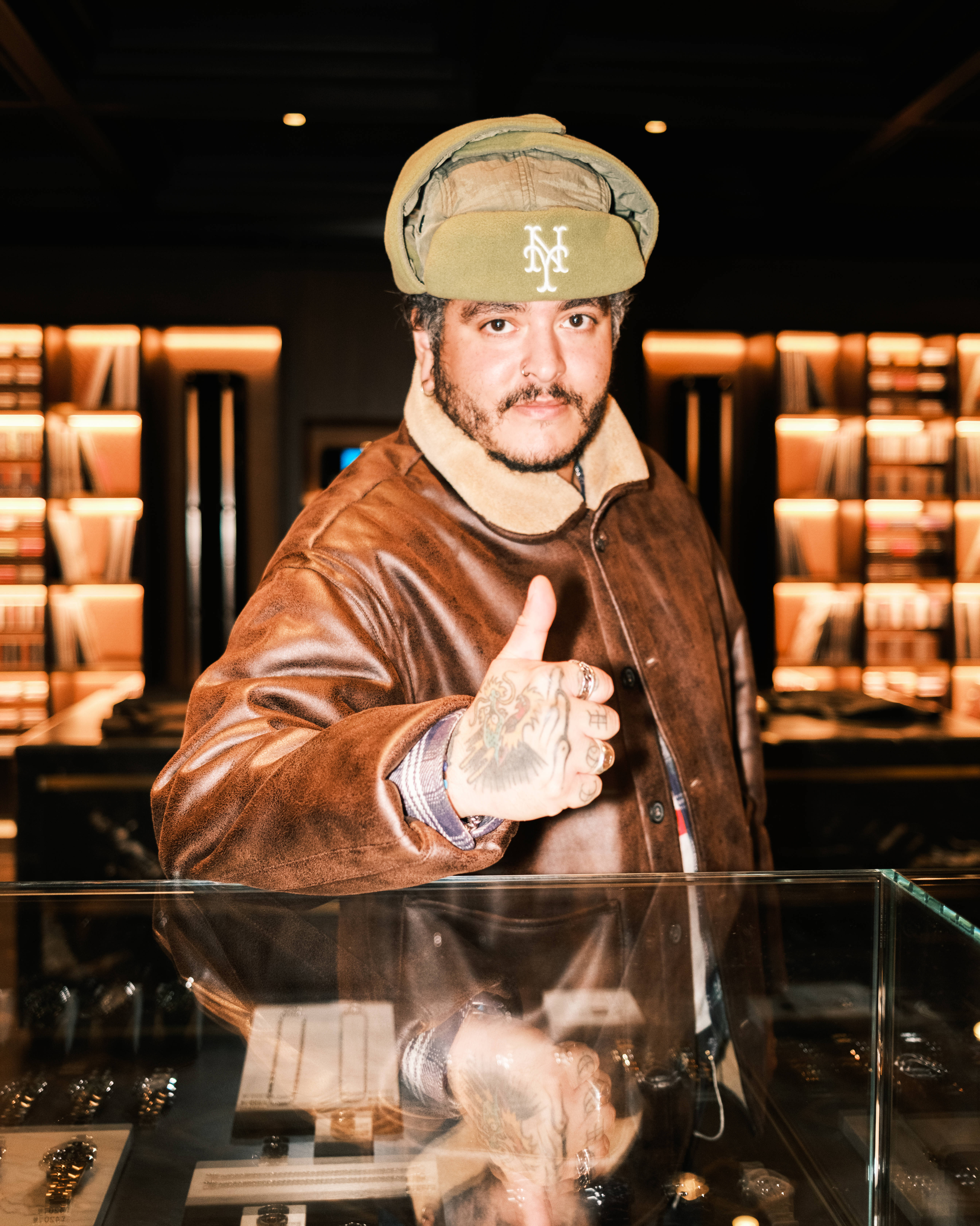 The Sole Supplier content team giving the thumbs up at the new Kith London Store on Regent Street