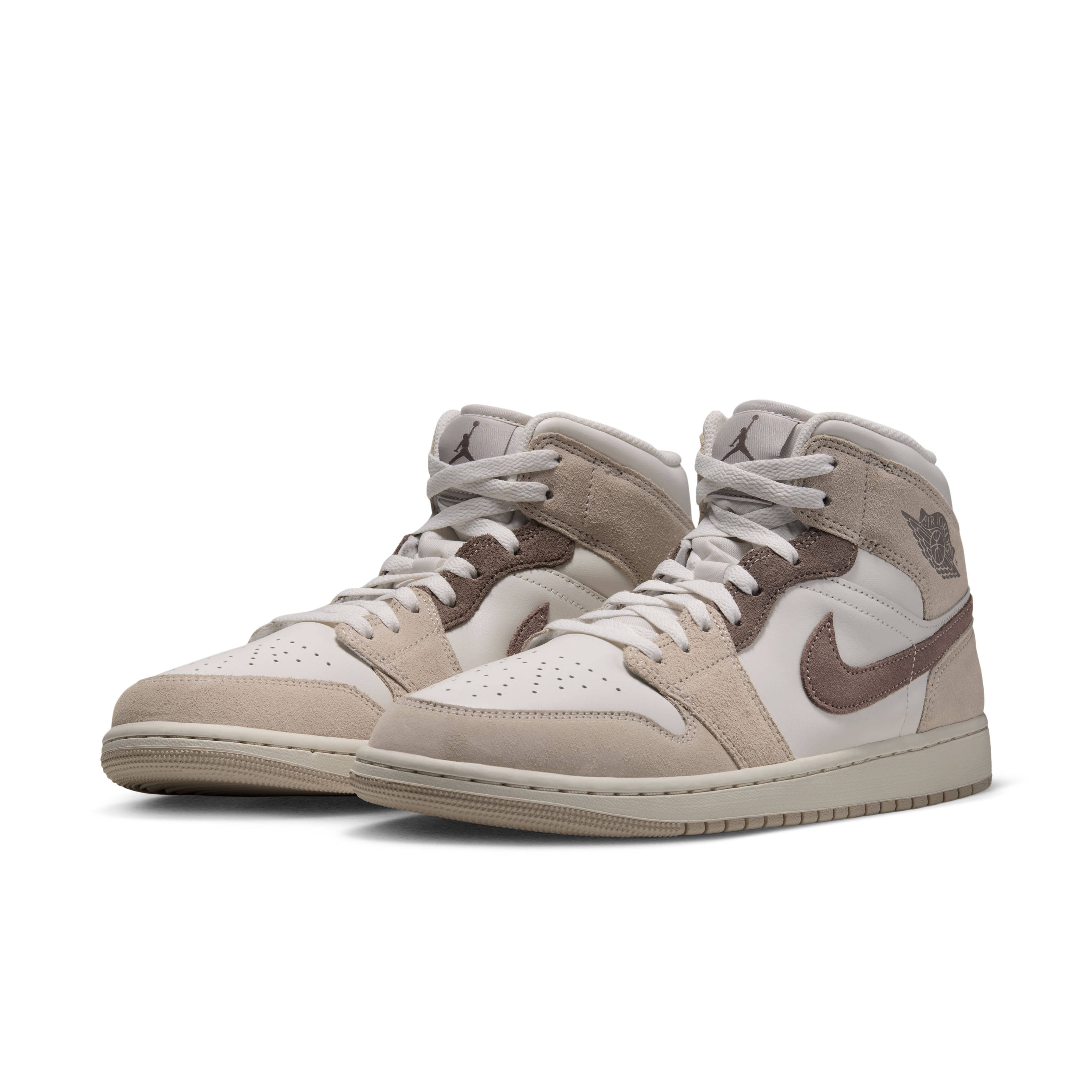 Air Jordan 1 Mid SE Phantom Cream Pair
