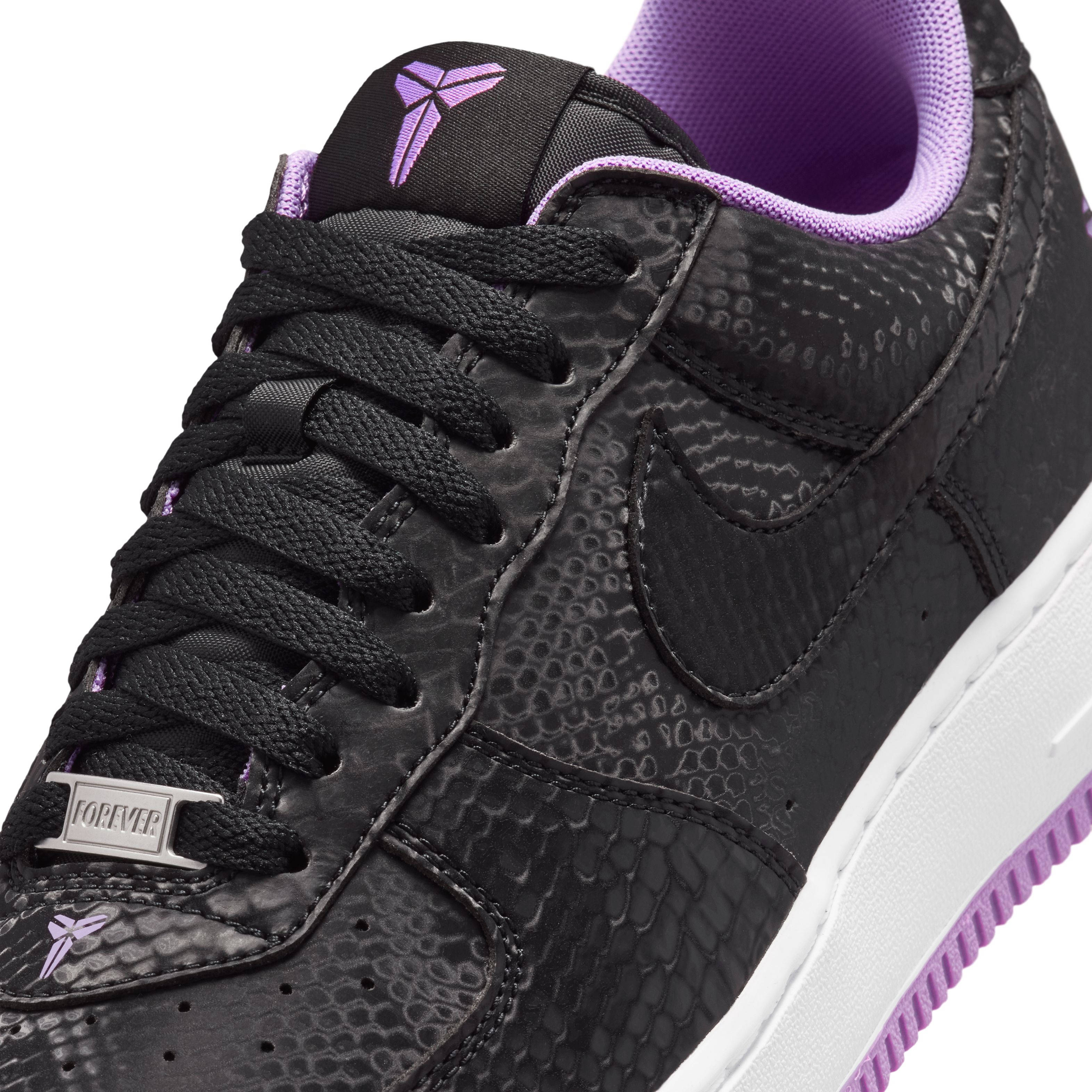 Kobe x Nike Air Force 1 Low Black Purple Stardust IB0018 007 side