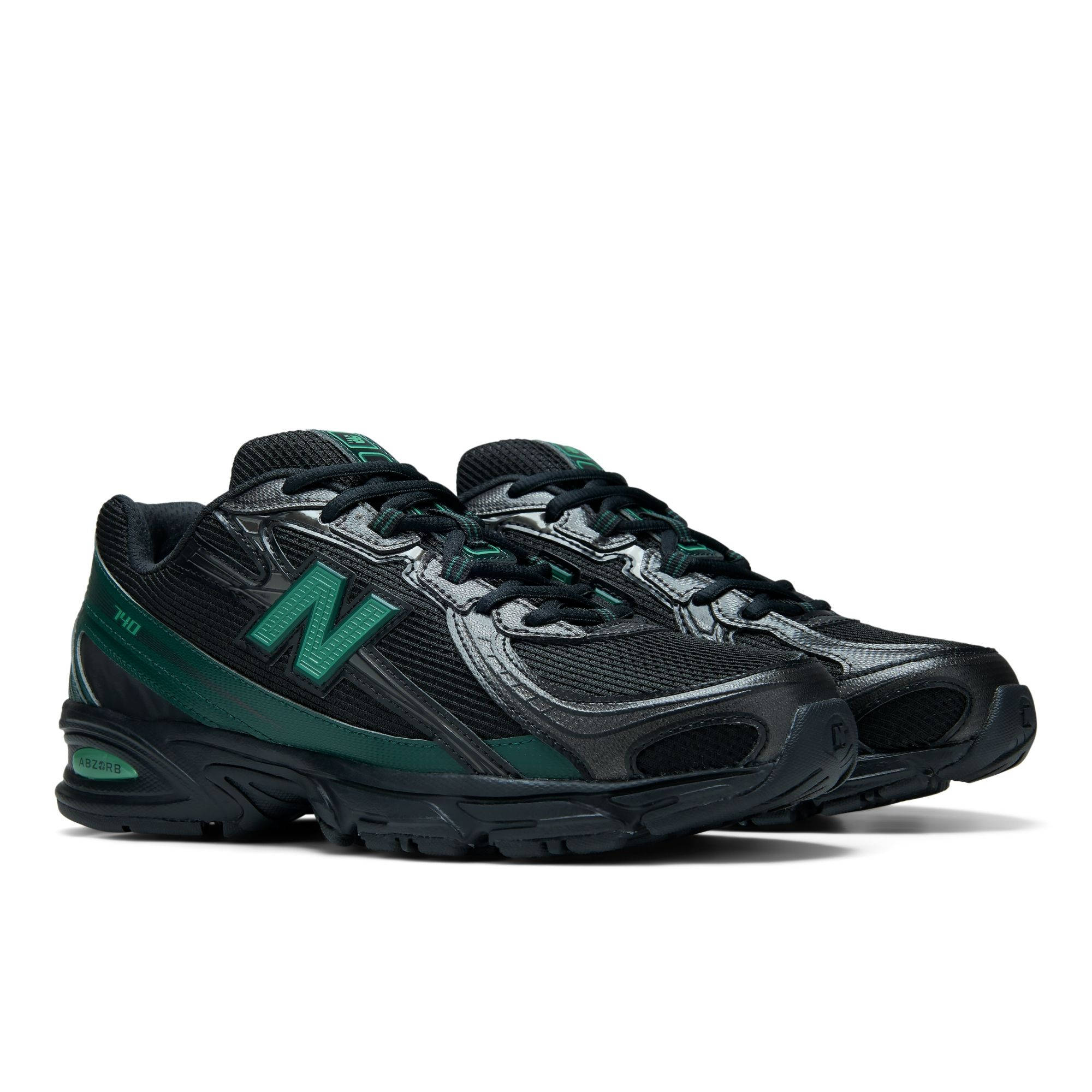 New Balance 740 Black Nordic Green U7407T3 front