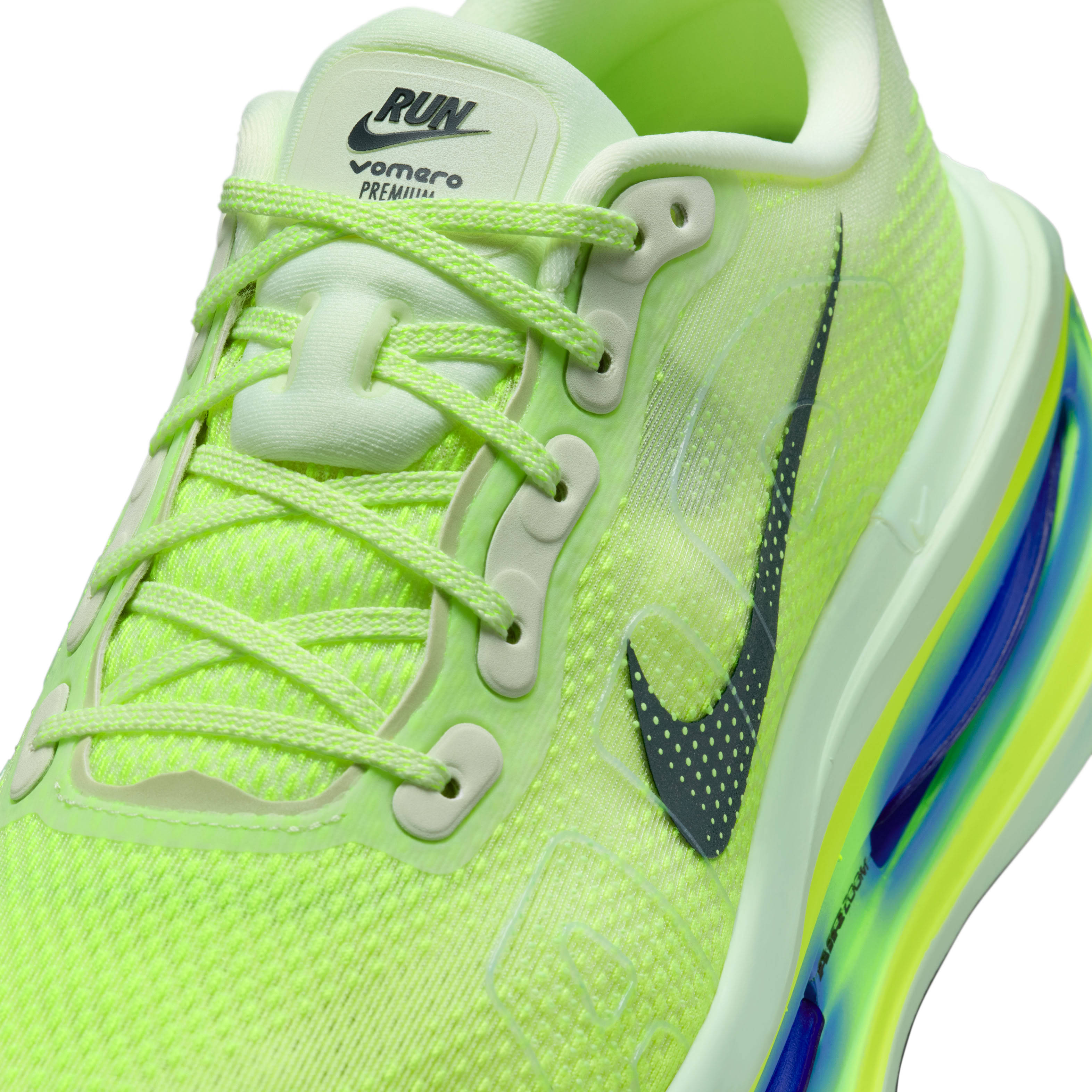 Nike Vomero Premium Volt Tint Sapphire Detail