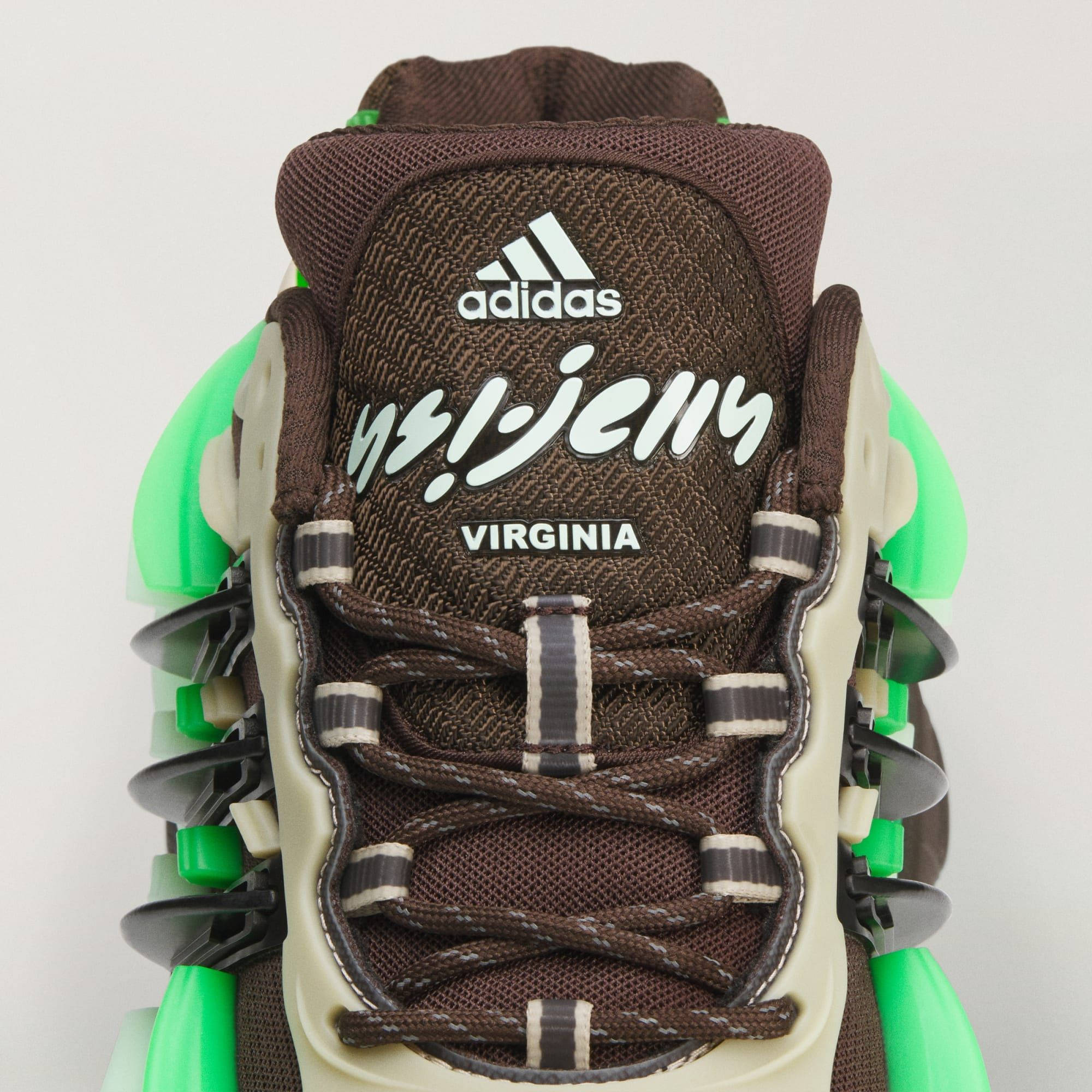 Pharrell x adidas Adistar Jellyfish Brown Green KK2888 tongue