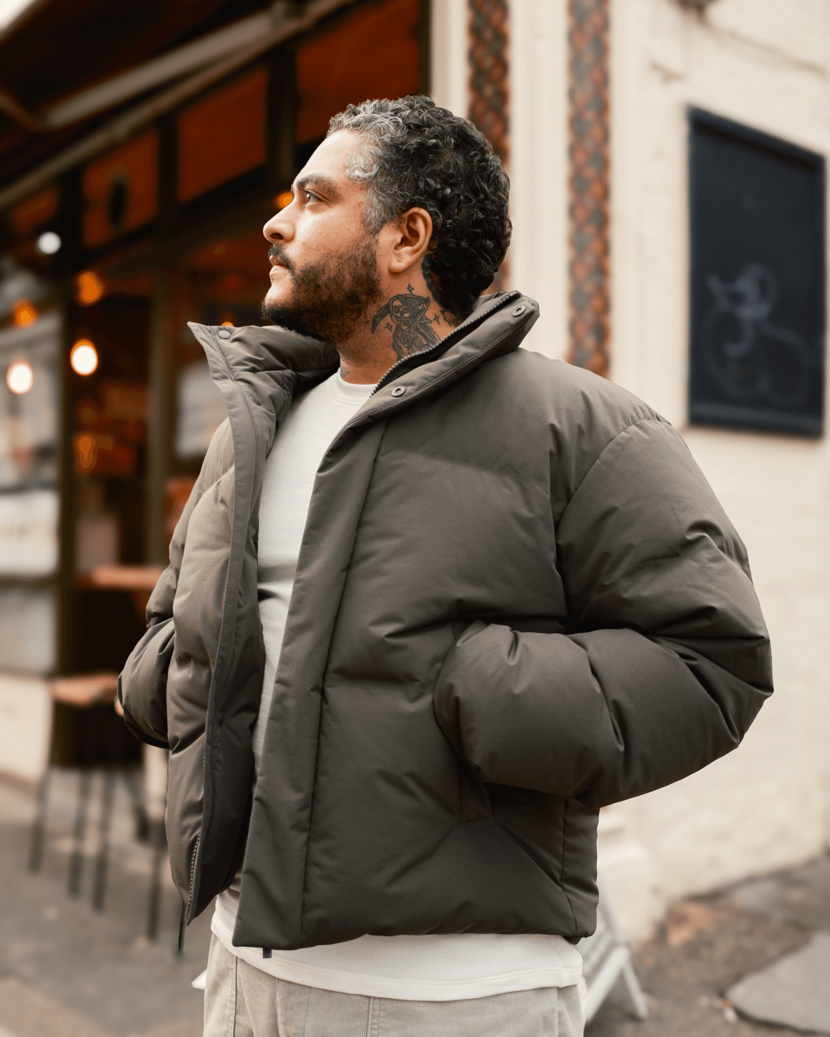 Seamless Down Jacket Black