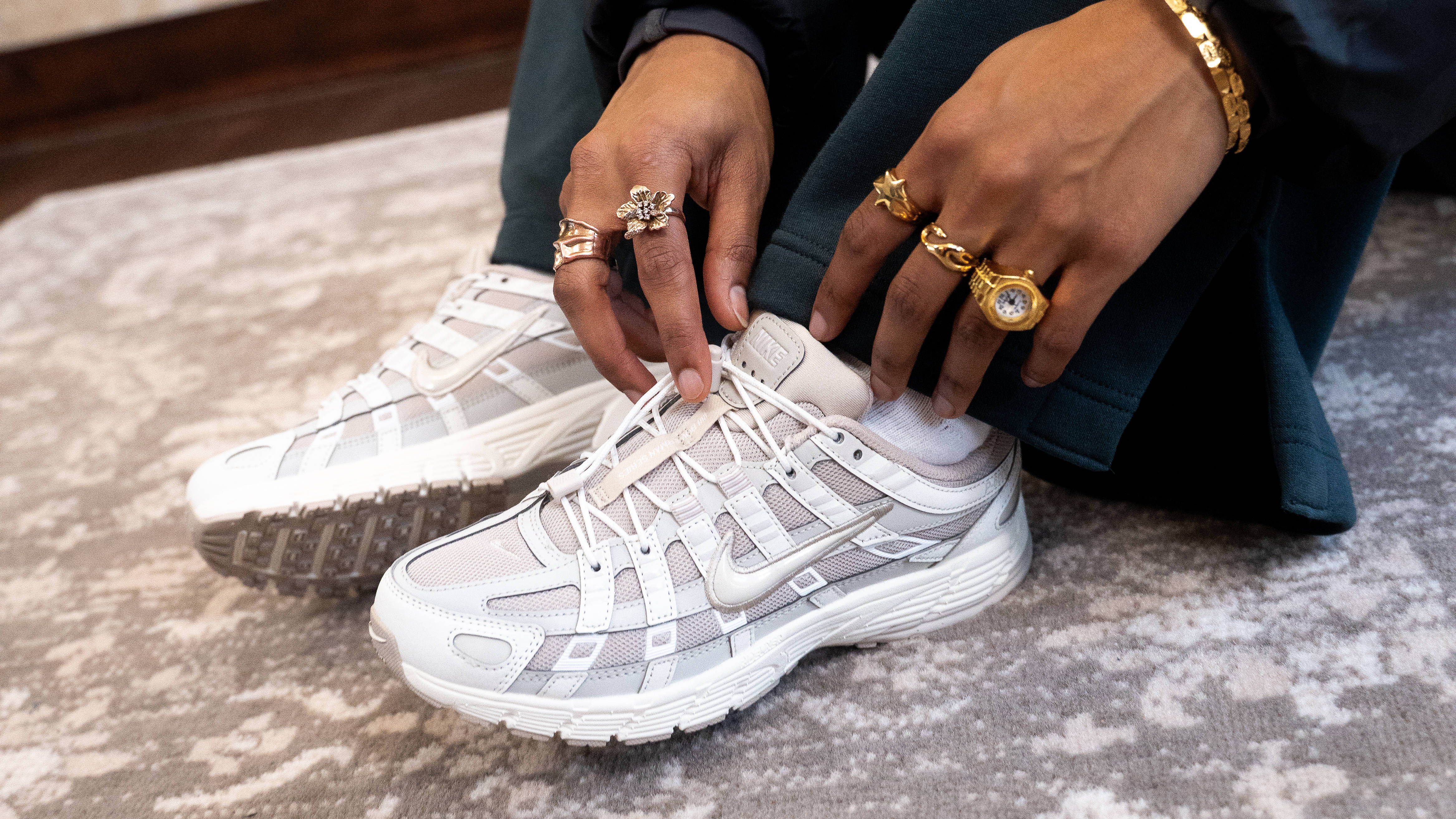 Nike P-6000 Metallic Summit White
