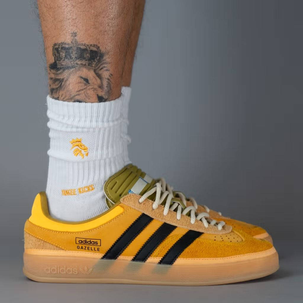 Bad Bunny x adidas Gazelle Indoor Solar Gold KI2592 front