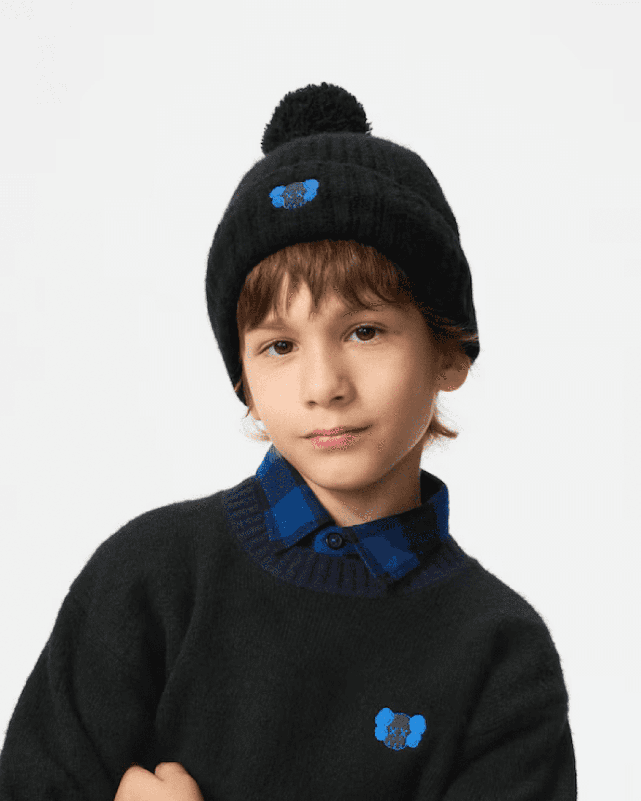 KAWS WINTER Soufflé Yarn Jumper Black