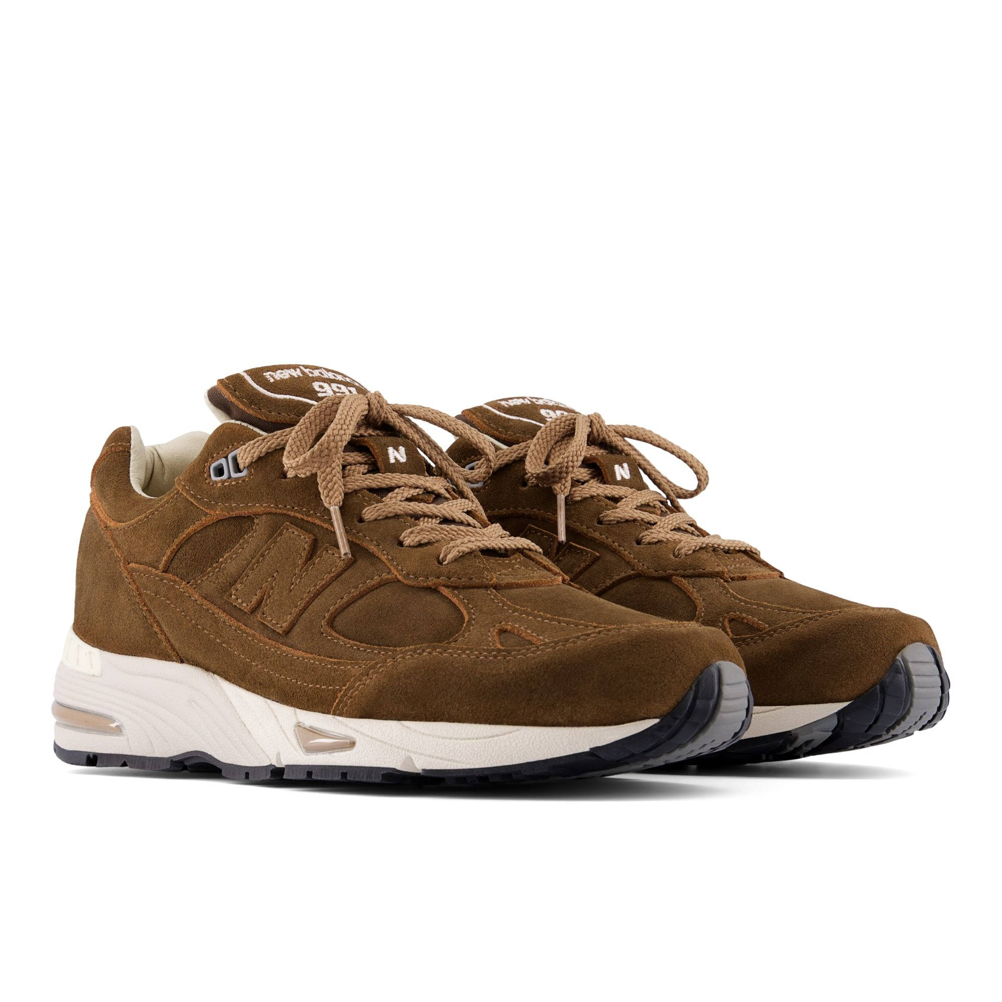 New Balance 991v1 Luxe Suede Cocoa M991BR1 front