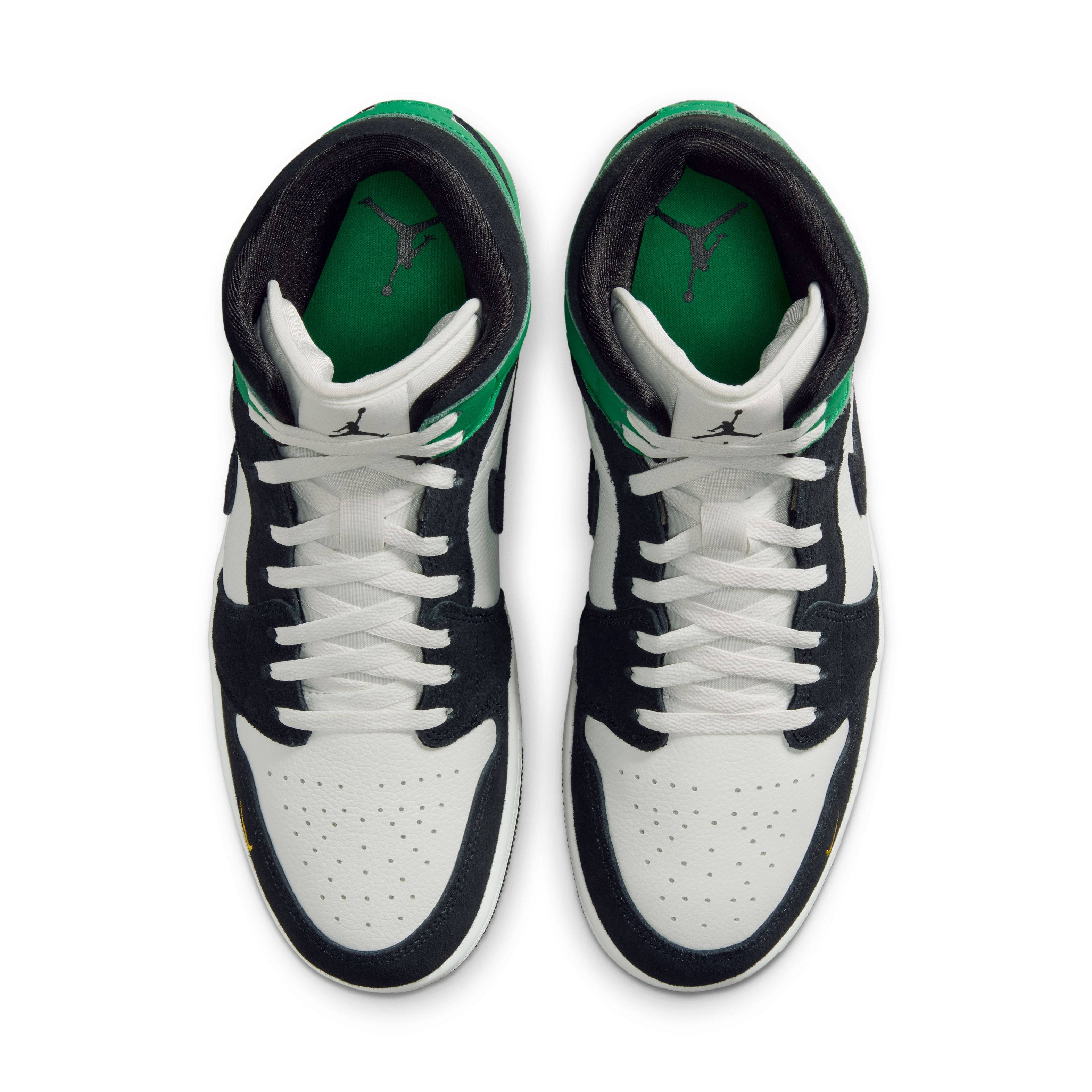 Air Jordan 1 Mid SE Lucky Green II9812 100 middle