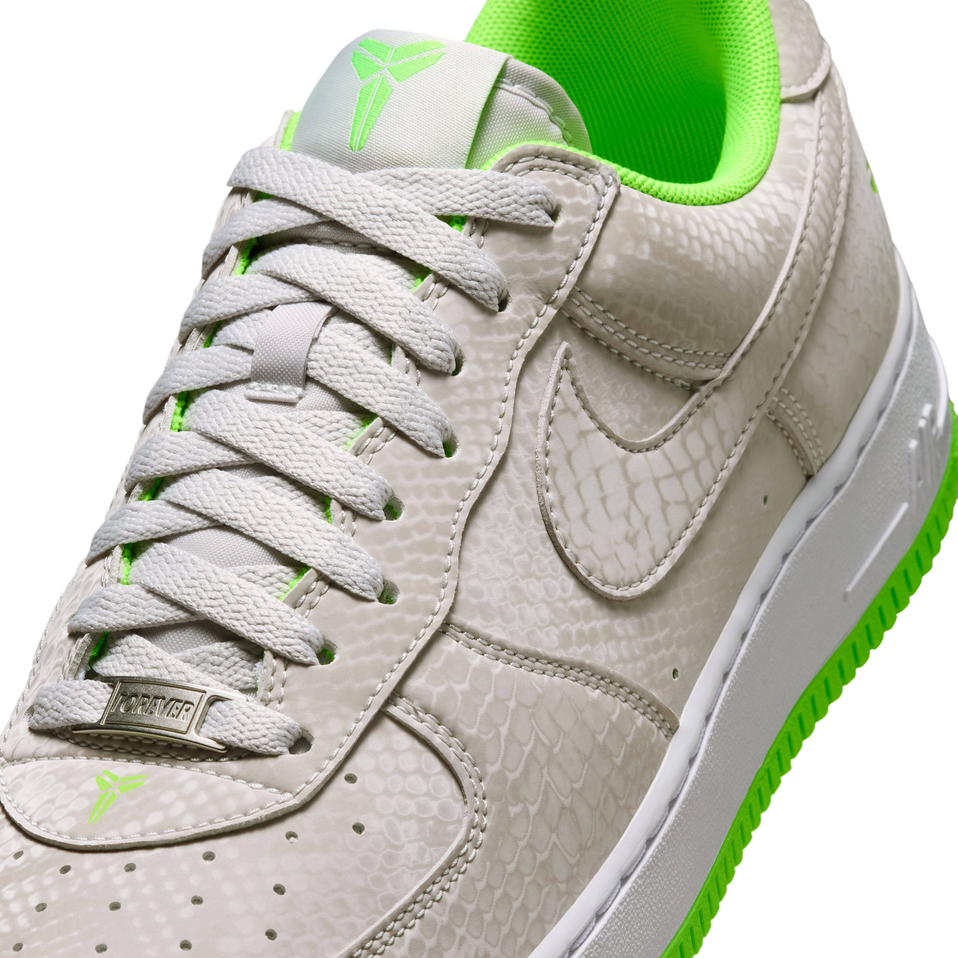 Kobe Bryant x Nike Air Force 1 Low Electric Green Detail