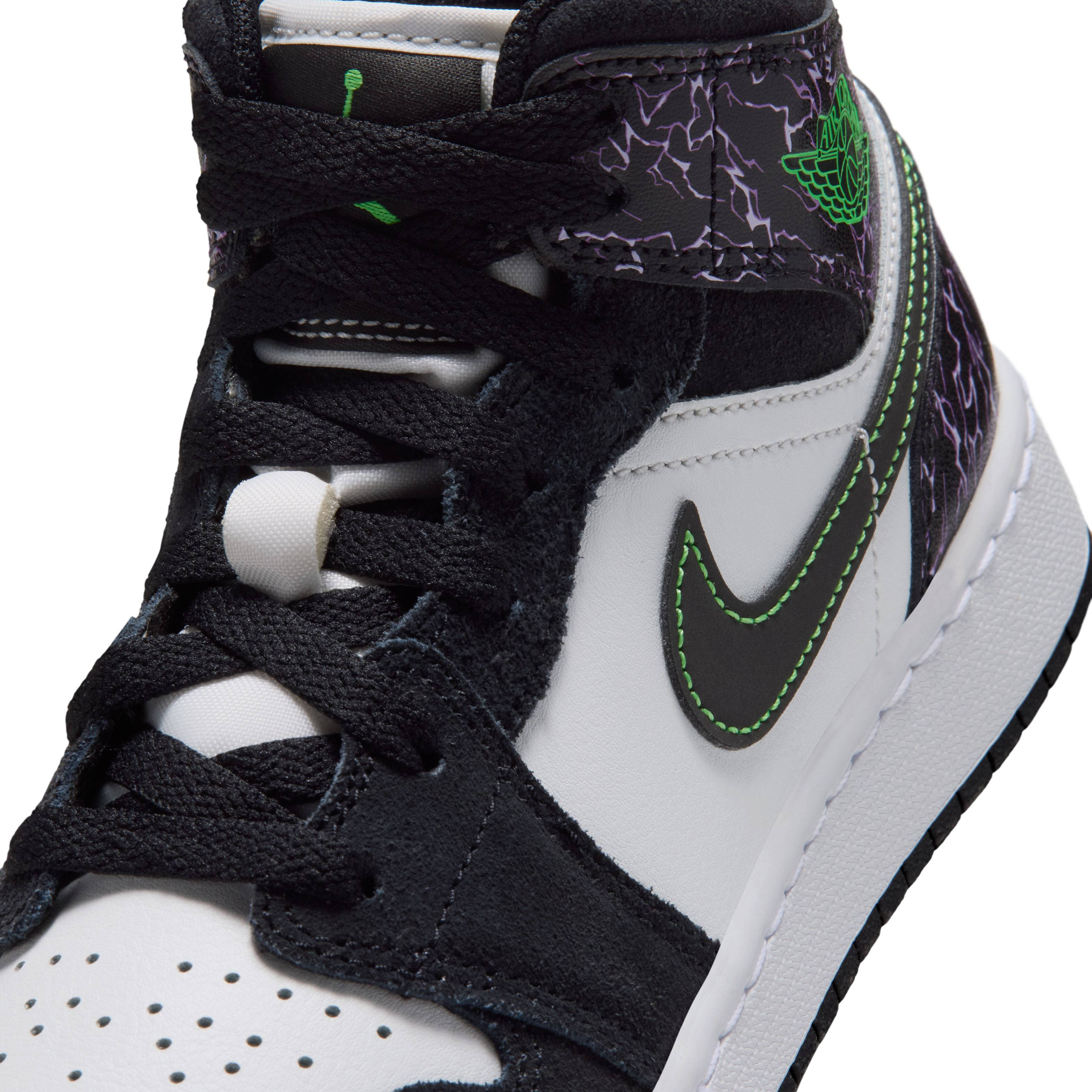 Air Jordan 1 Mid SE Black Scream Green IQ5514 001 side
