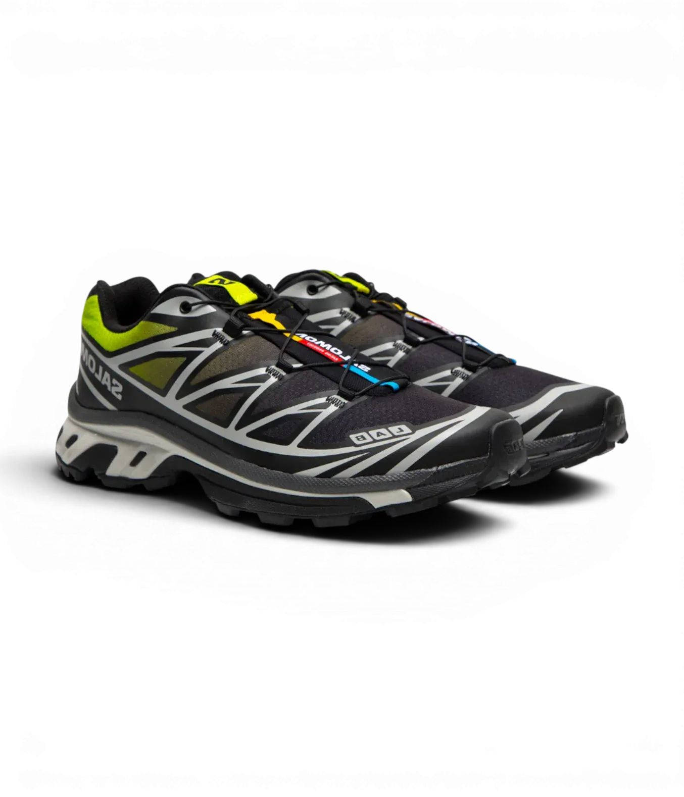Salomon XT 6 Black Acid Lime L49275800 front