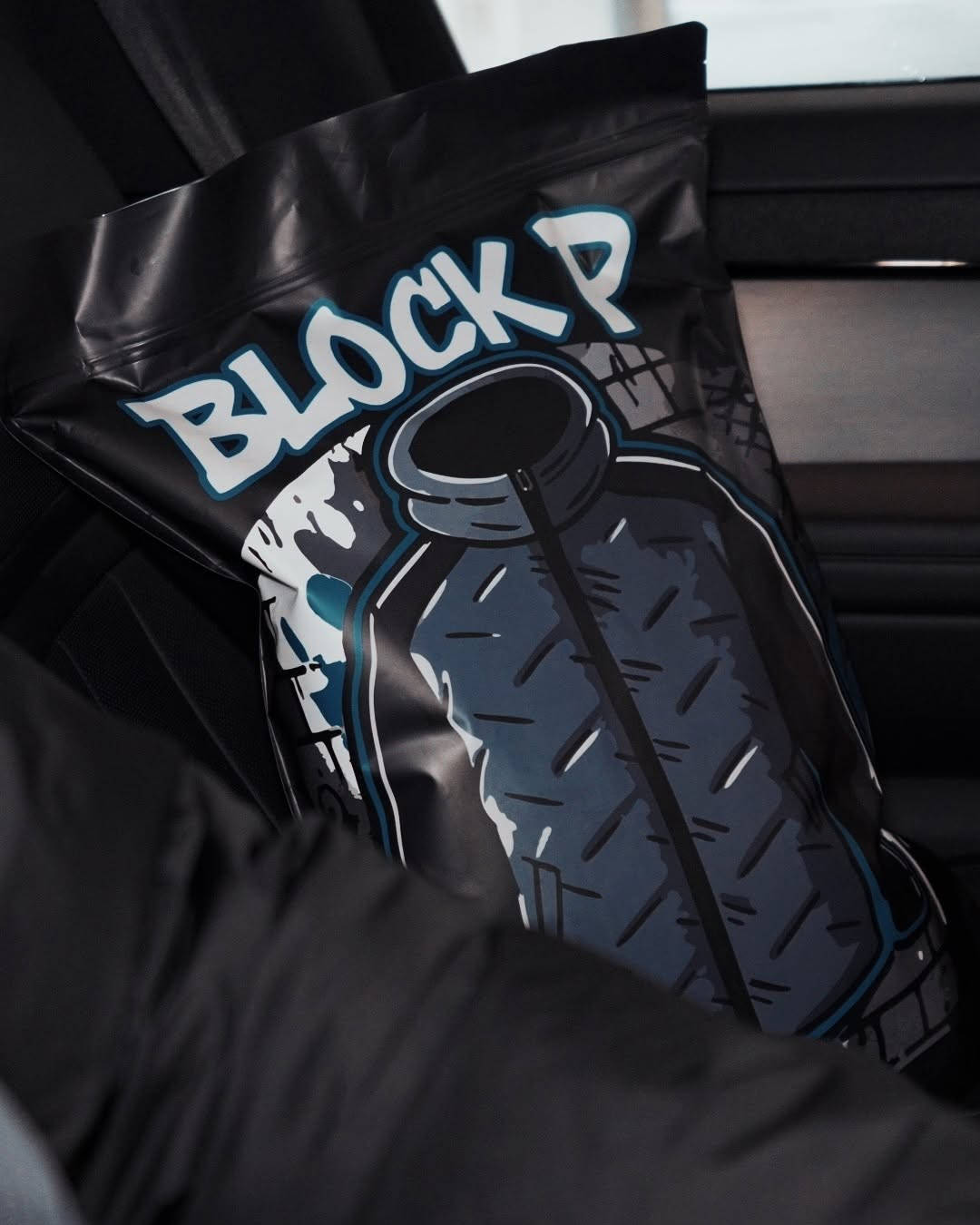 block p puffer packaging