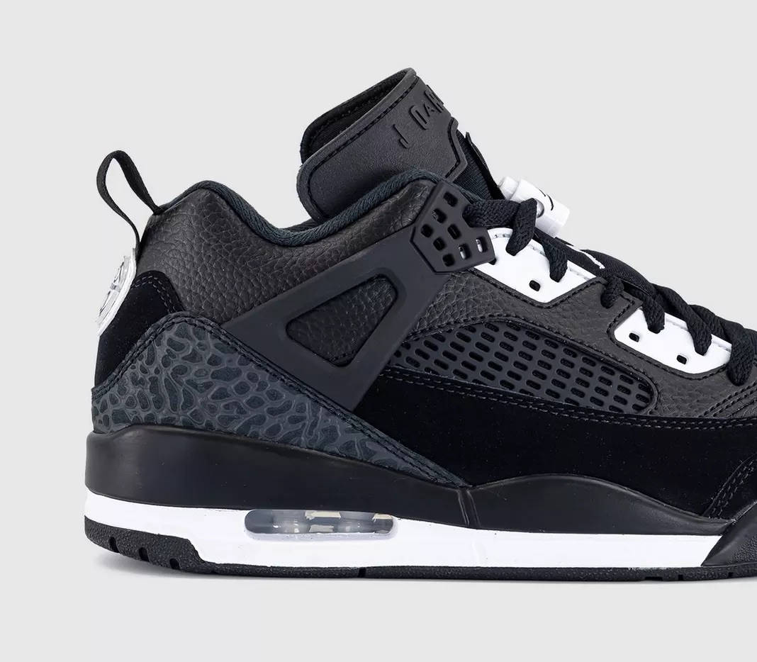 Jordan Spizike Low Black White White Anthracite Details