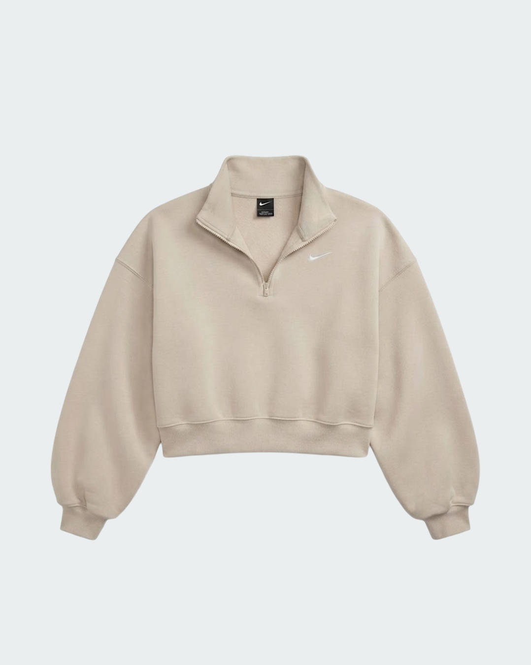 Nike Women's Oversized 1/4-Zip Cropped Top