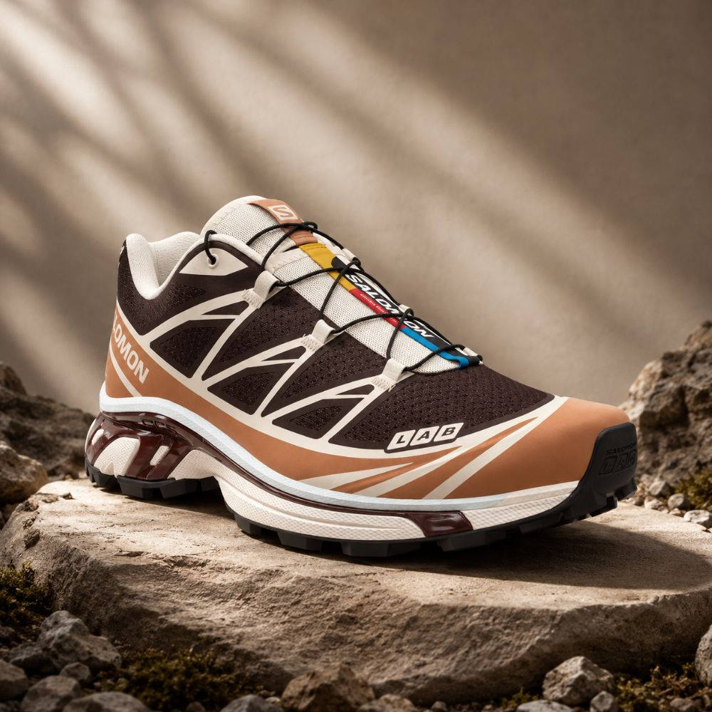 Salomon XT 6 Black Coffee Chocolate L49306600 lifestyle