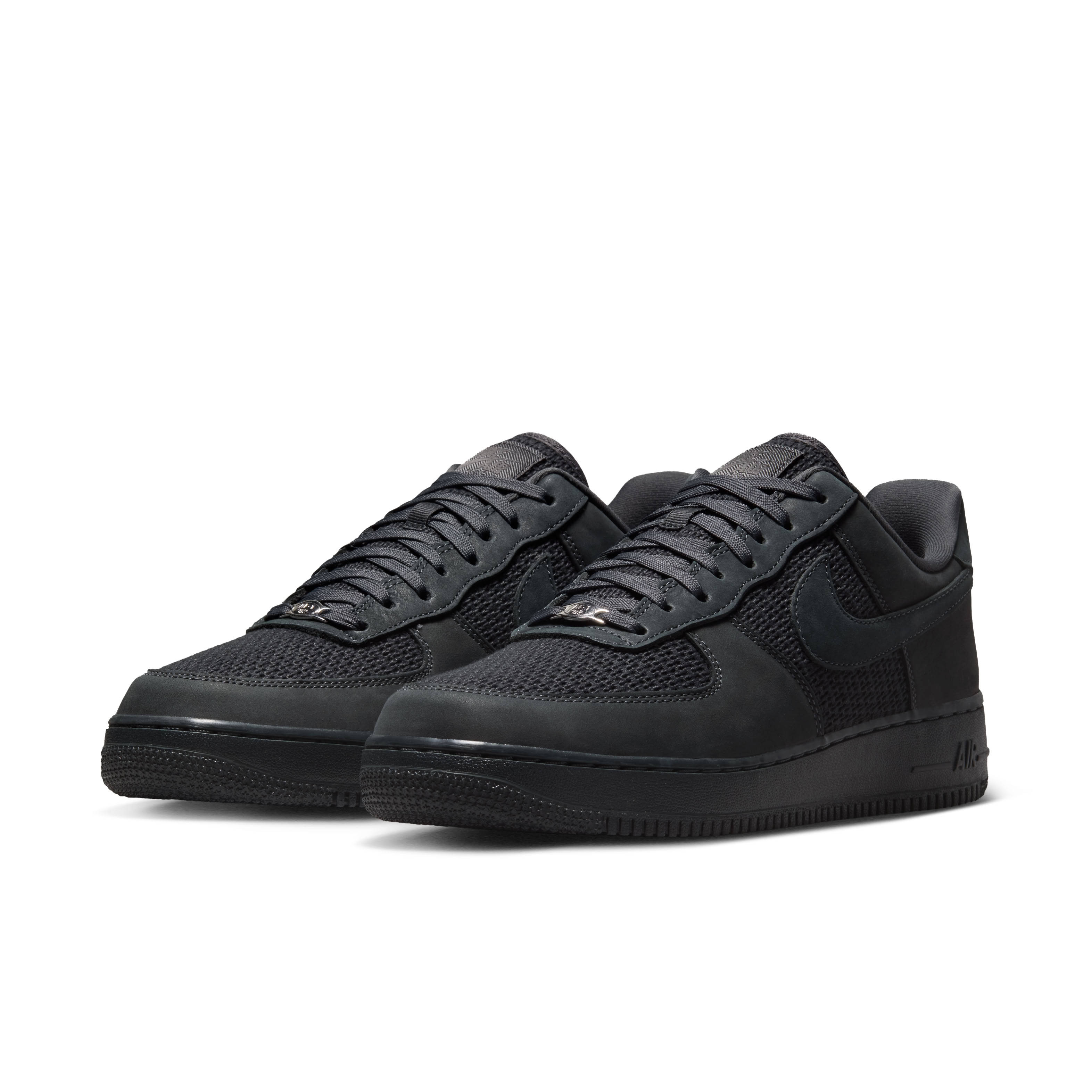 Nike Air Force 1 Low Woven Anthracite Front