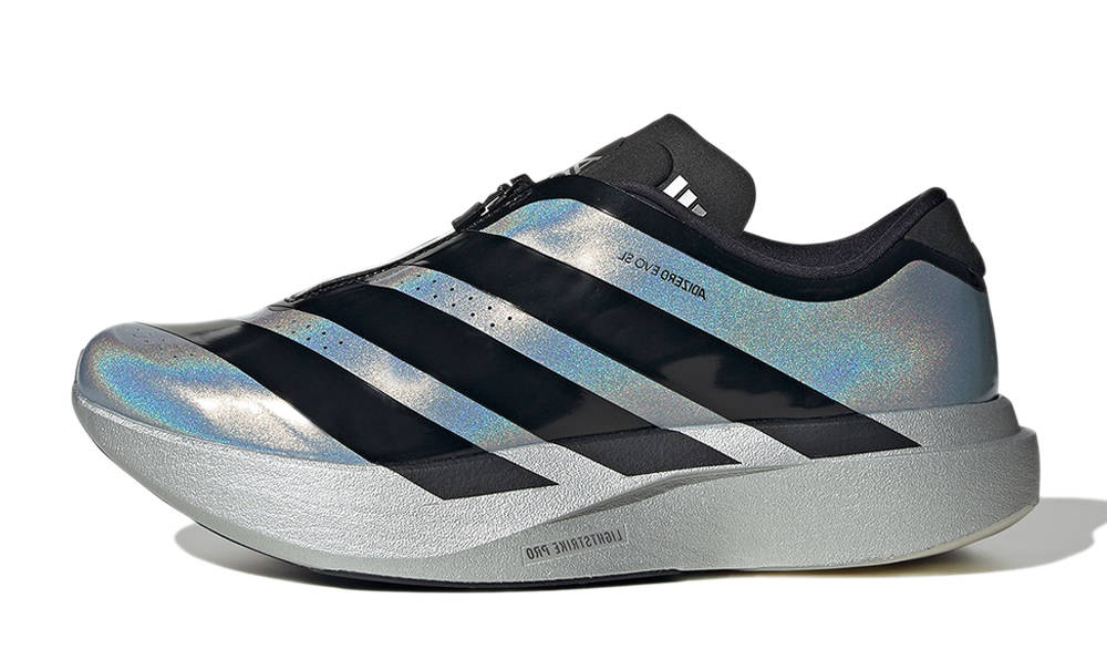 adidas Adizero EVO SL Zip Halo Silver Metallic Black KH7787