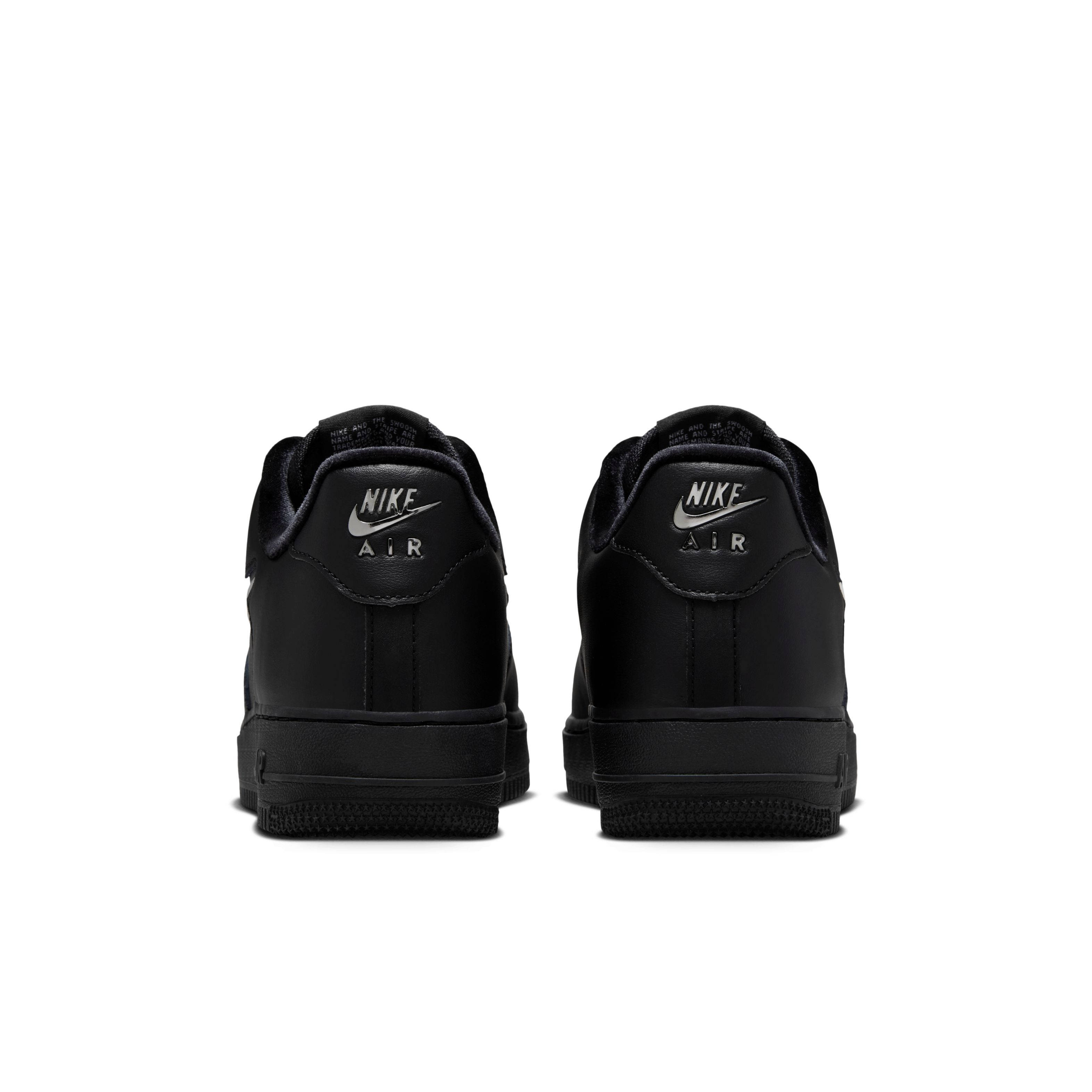 Nike Air Force 1 Low Chrome Swoosh Black IV6039 001 back