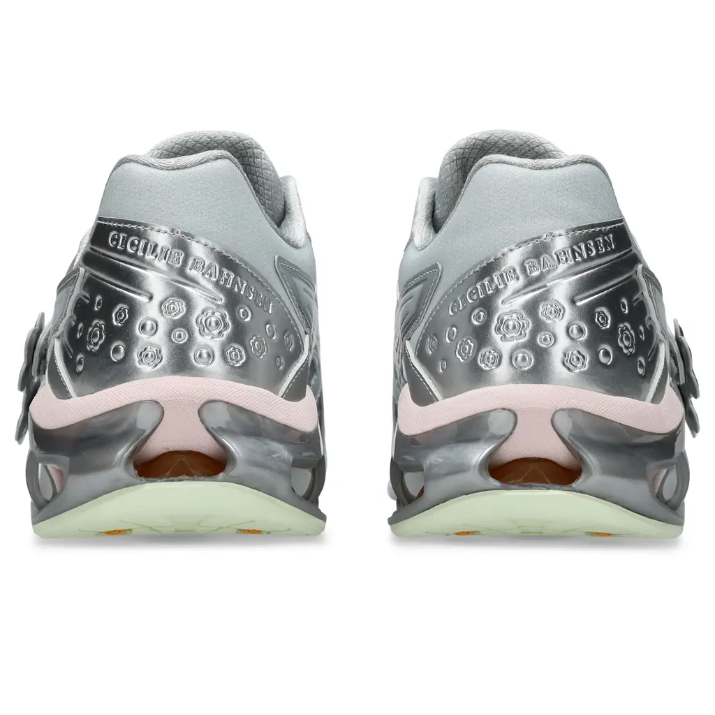 Cecilie Bahnsen x ASICS Gel-Kinetic FR heel detail showing sculptural GEL structure
