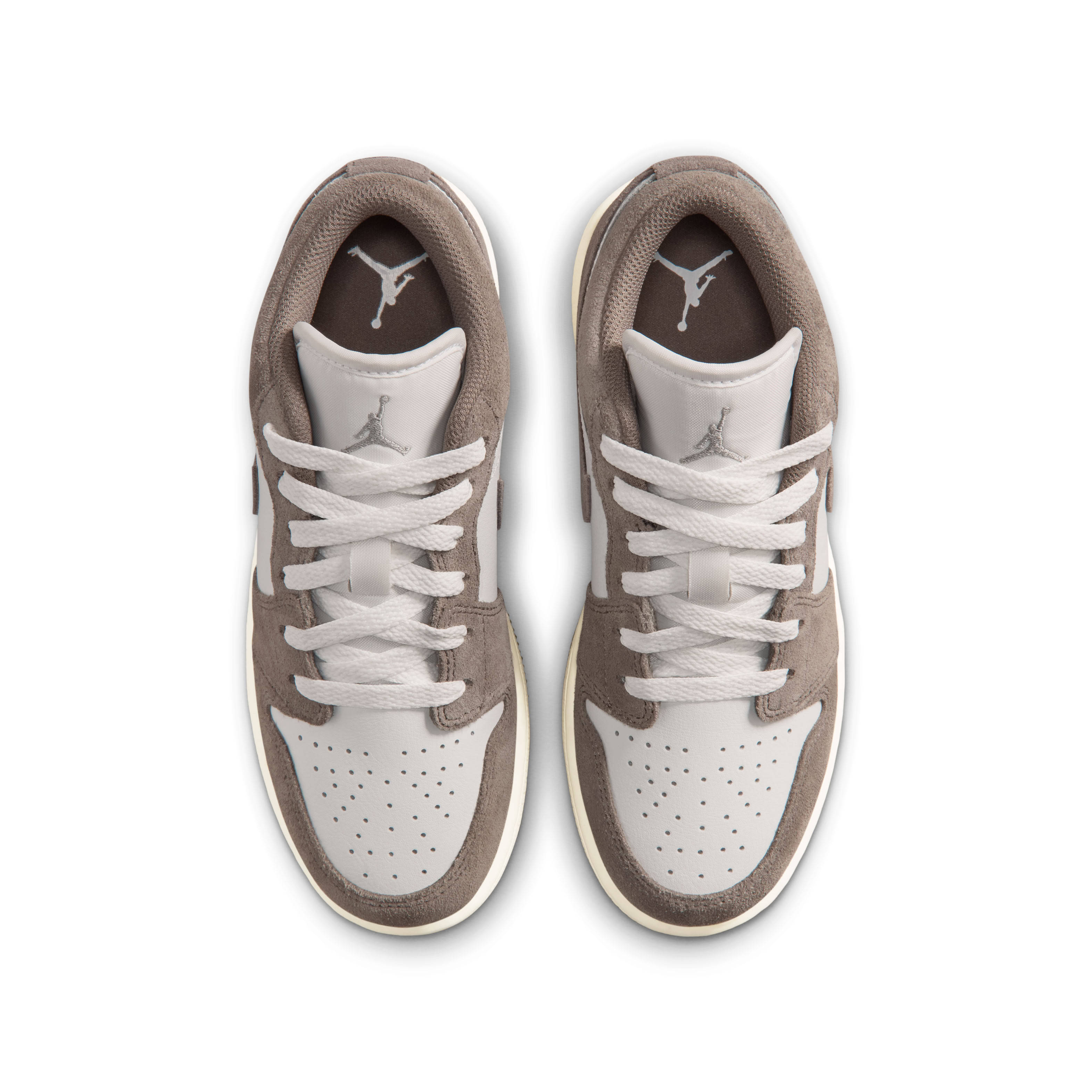 Air Jordan 1 Low GS Olive Grey Enigma Stone Top
