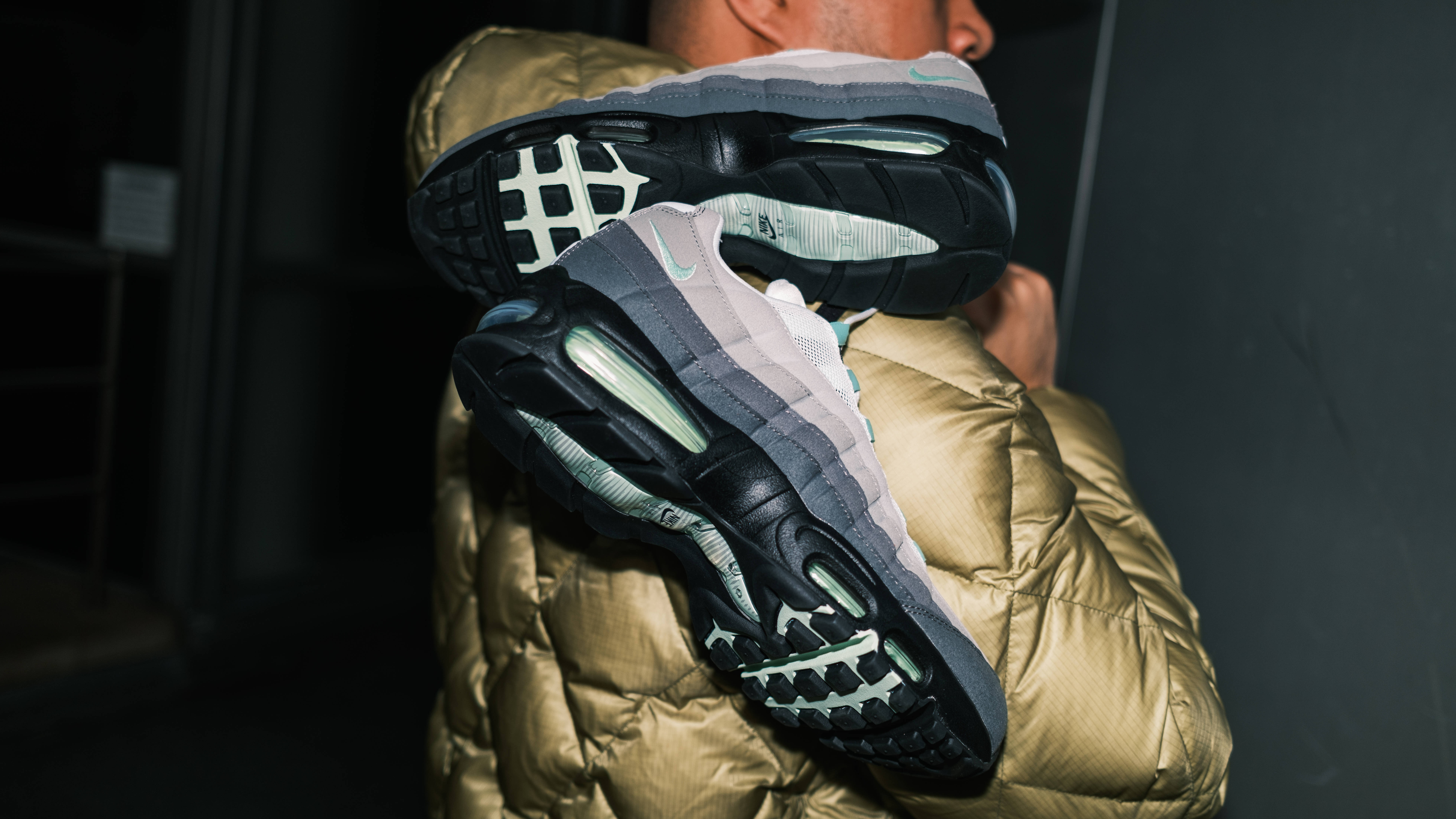fresh mint 110s streetwear styled photo slung over shoulder