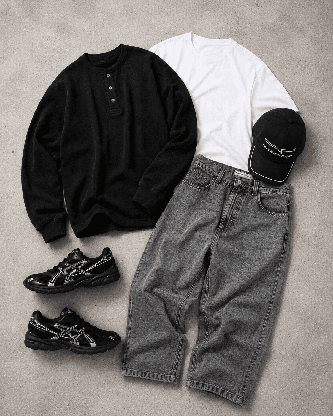 date night outfit for the asics gel 1130 styling