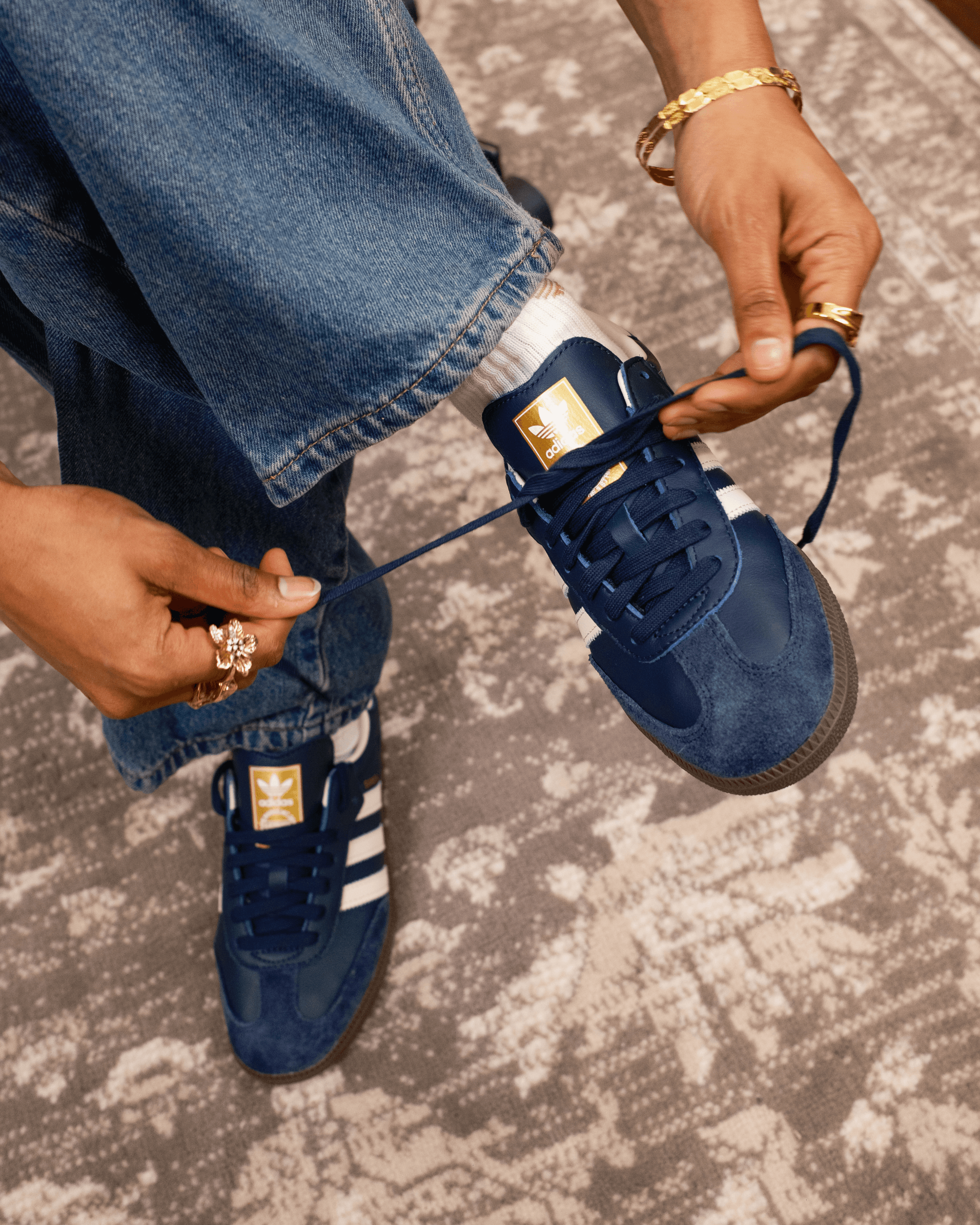 adidas Samba OG (Night Navy & Cream White)
