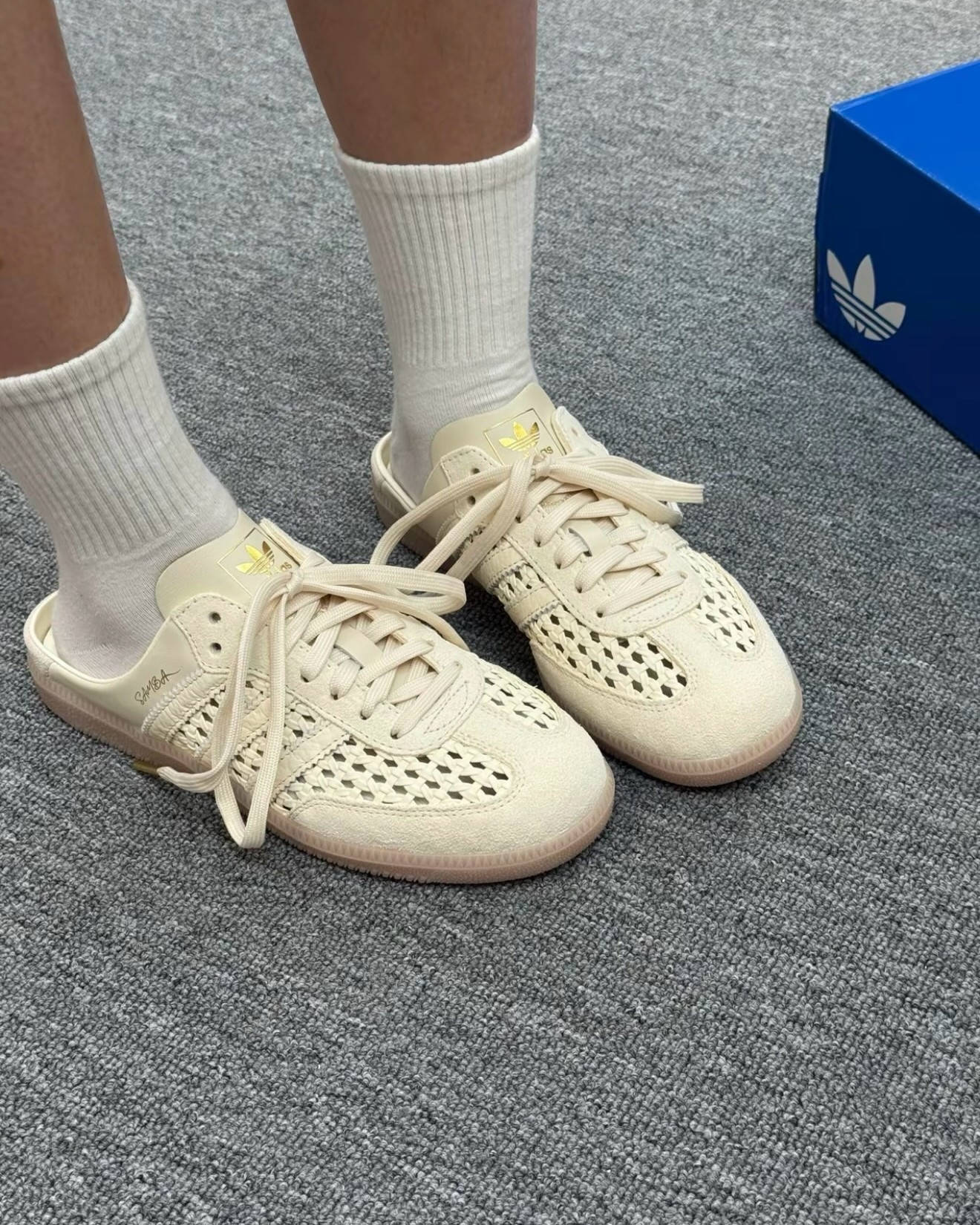 adidas samba mule beige