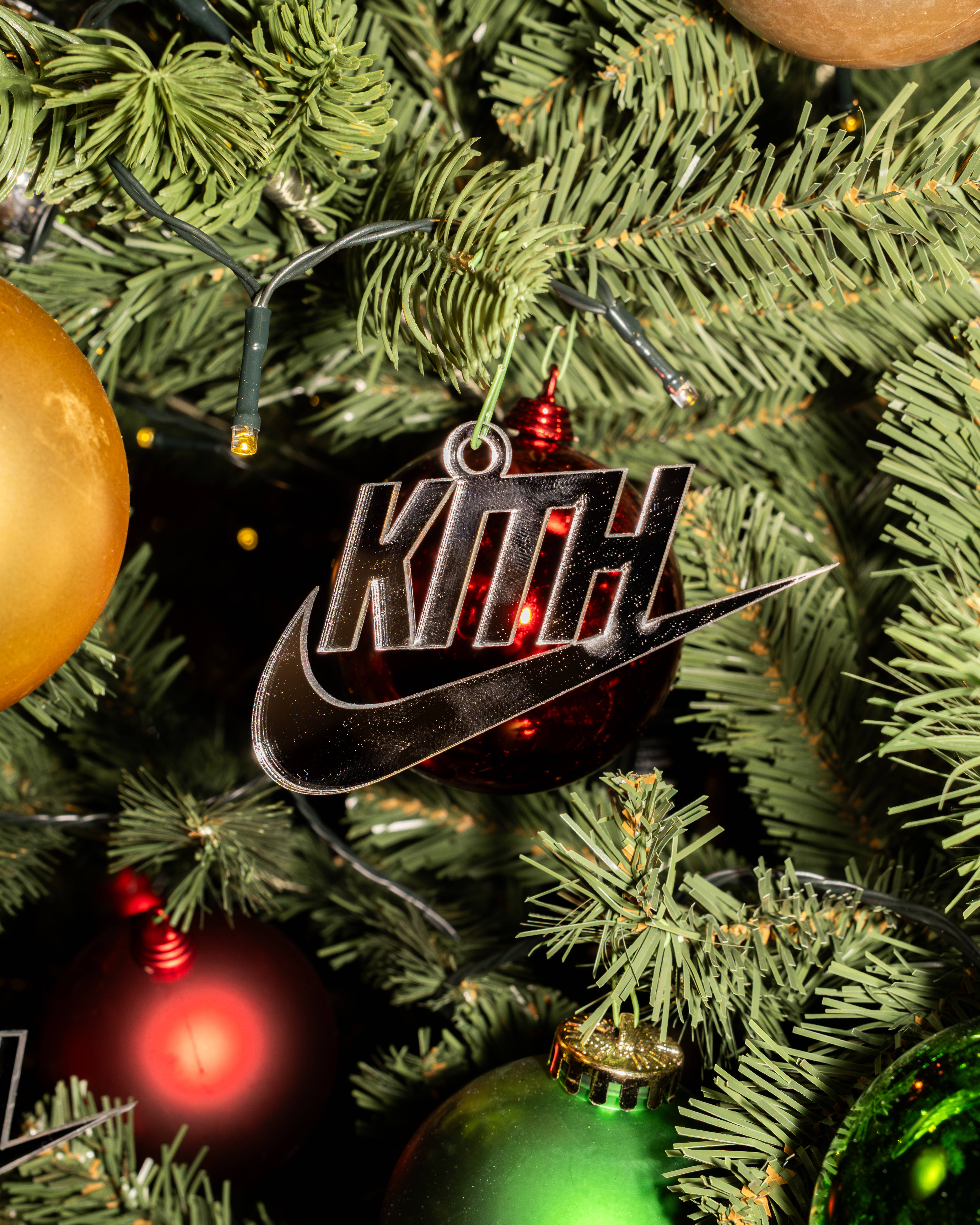 Kith Nike Swoosh christmas tree decoration