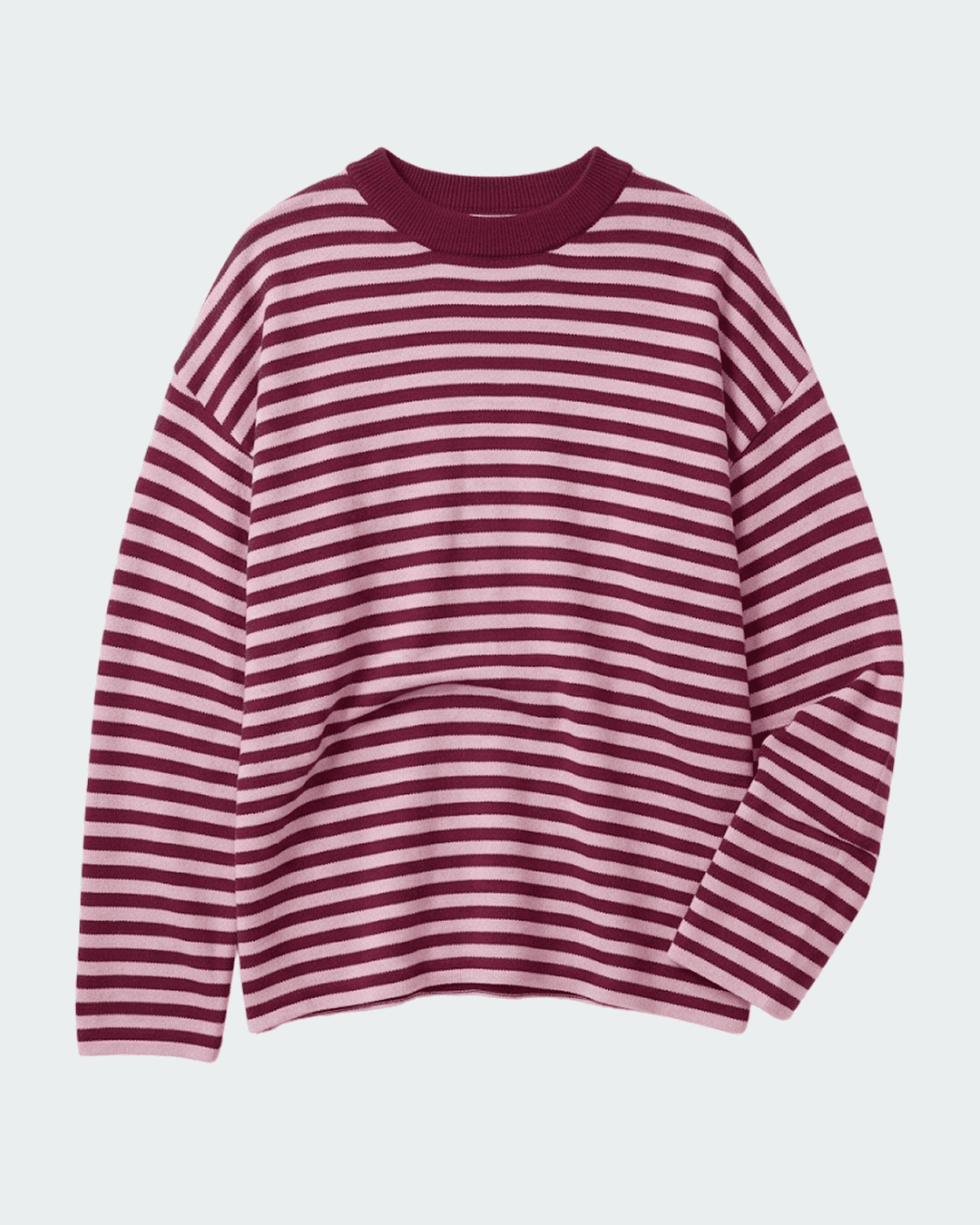 Pieces long sleeve oversized knitted jumper